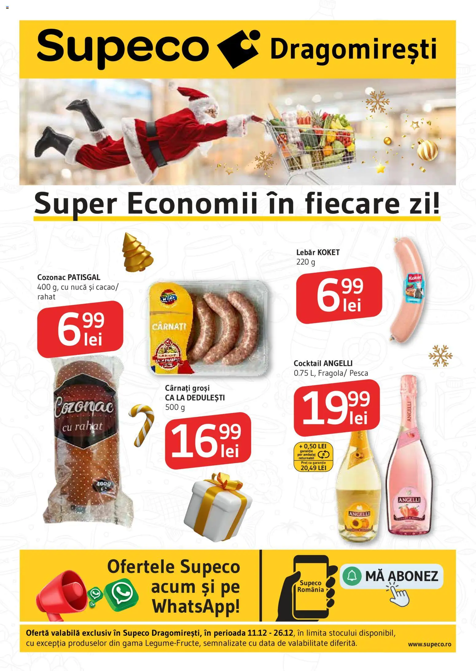 Noul catalog Supeco – valabil de la 11.12.2025 | Pagină: 1 | Produse: Cocktail, Cârnați