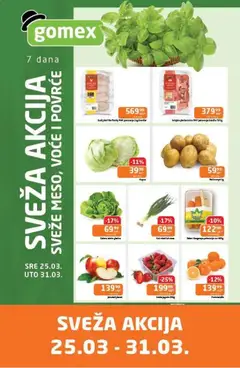 Gomex katalog Sveža akcija - pregled Gomex kataloga - važi od 25.03.2026