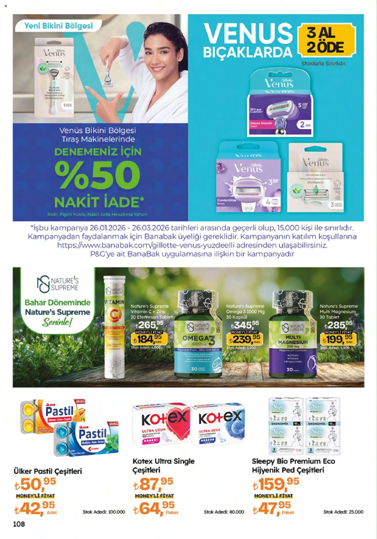 Migros Katalog - 5M Migroskop Dijital - 12.03.2026 tarihinden itibaren geçerlidir | Sayfa: 108 | Ürünler: Hijyenik ped, Tablet