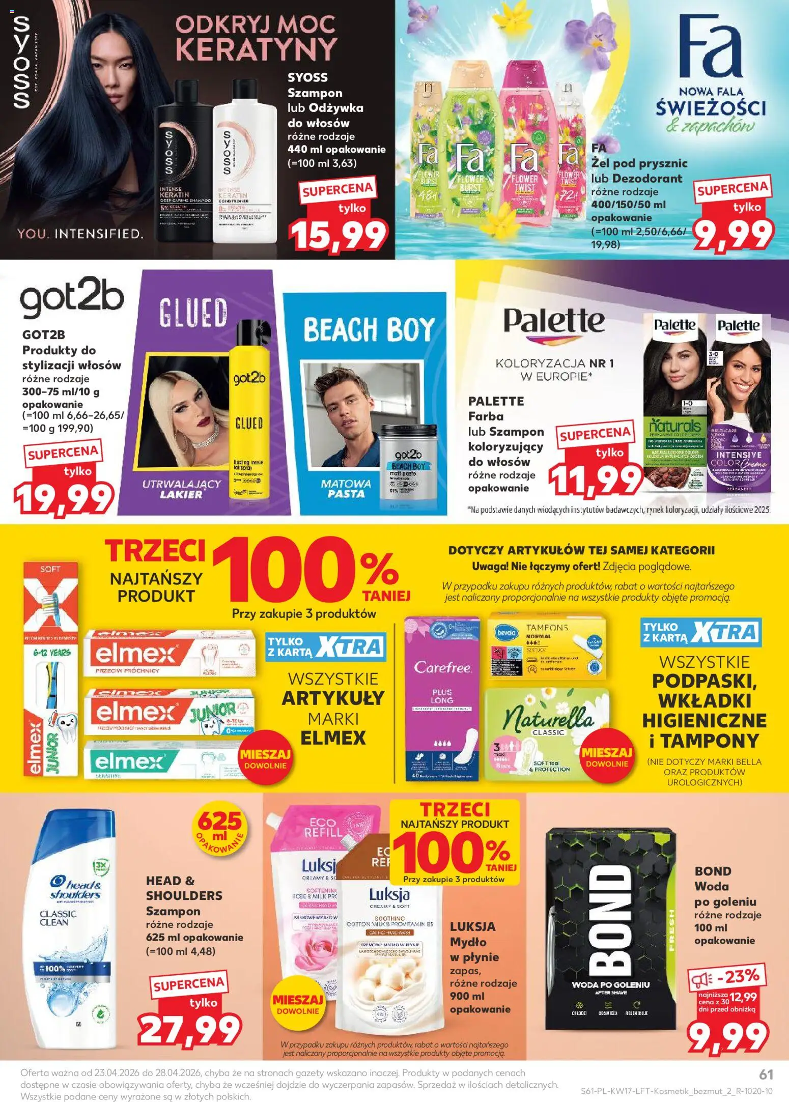Kaufland gazetka od 23.04.2026 | Strona: 61 | Produkty: Prysznic, Odżywka, Mydło, Dezodorant