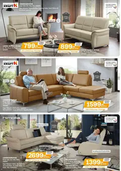 Möbel Kraft Prospekt Wohntrends zum Kraftpreis! ab 02.12.2025 gültig | Seite: 6 | Produkte: Hocker, Ledersofa, Relaxsessel