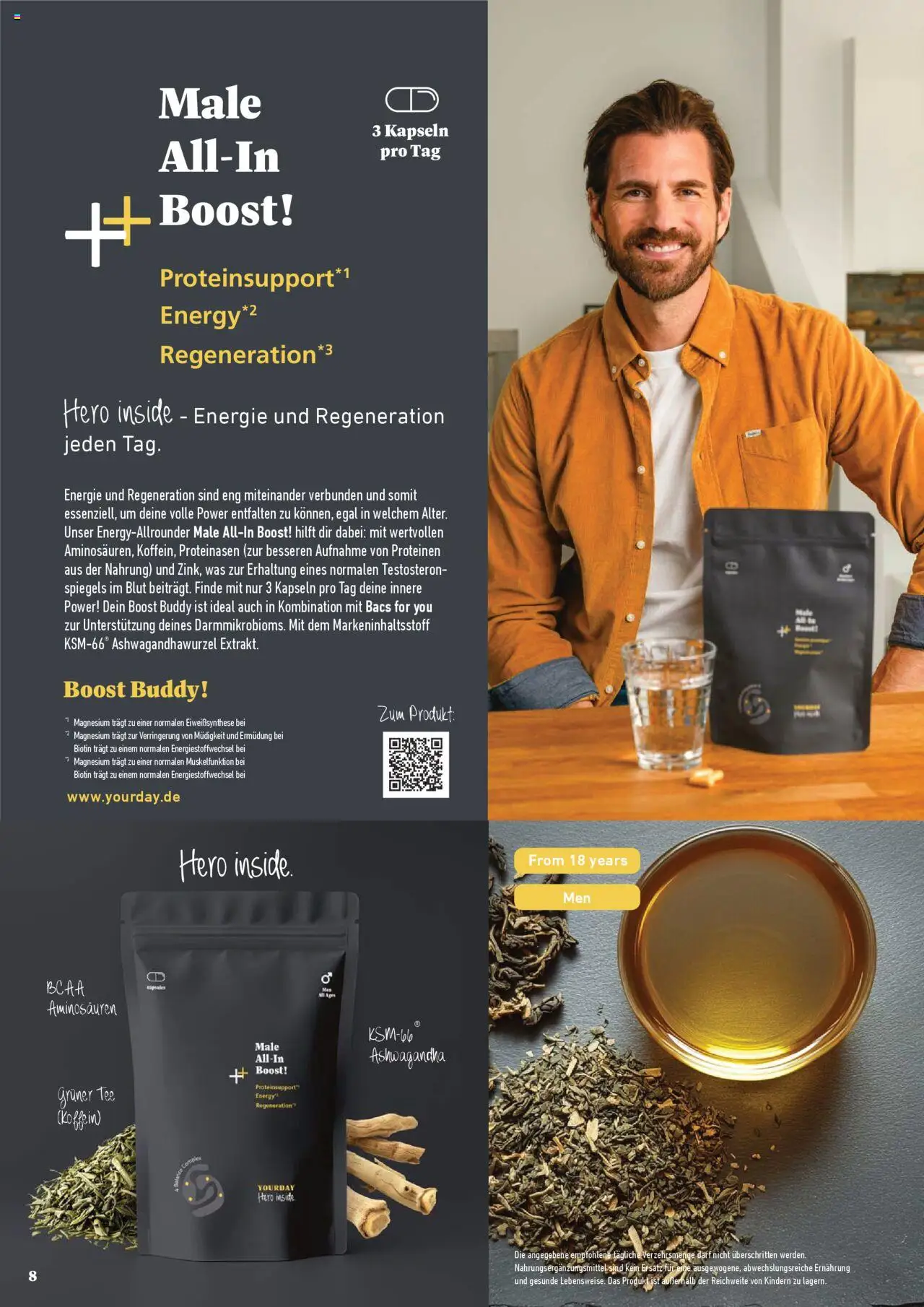 Katalog ProWin Yourday – gültig ab 09.09.2025 | Seite: 8 | Produkte: Energy, Tee