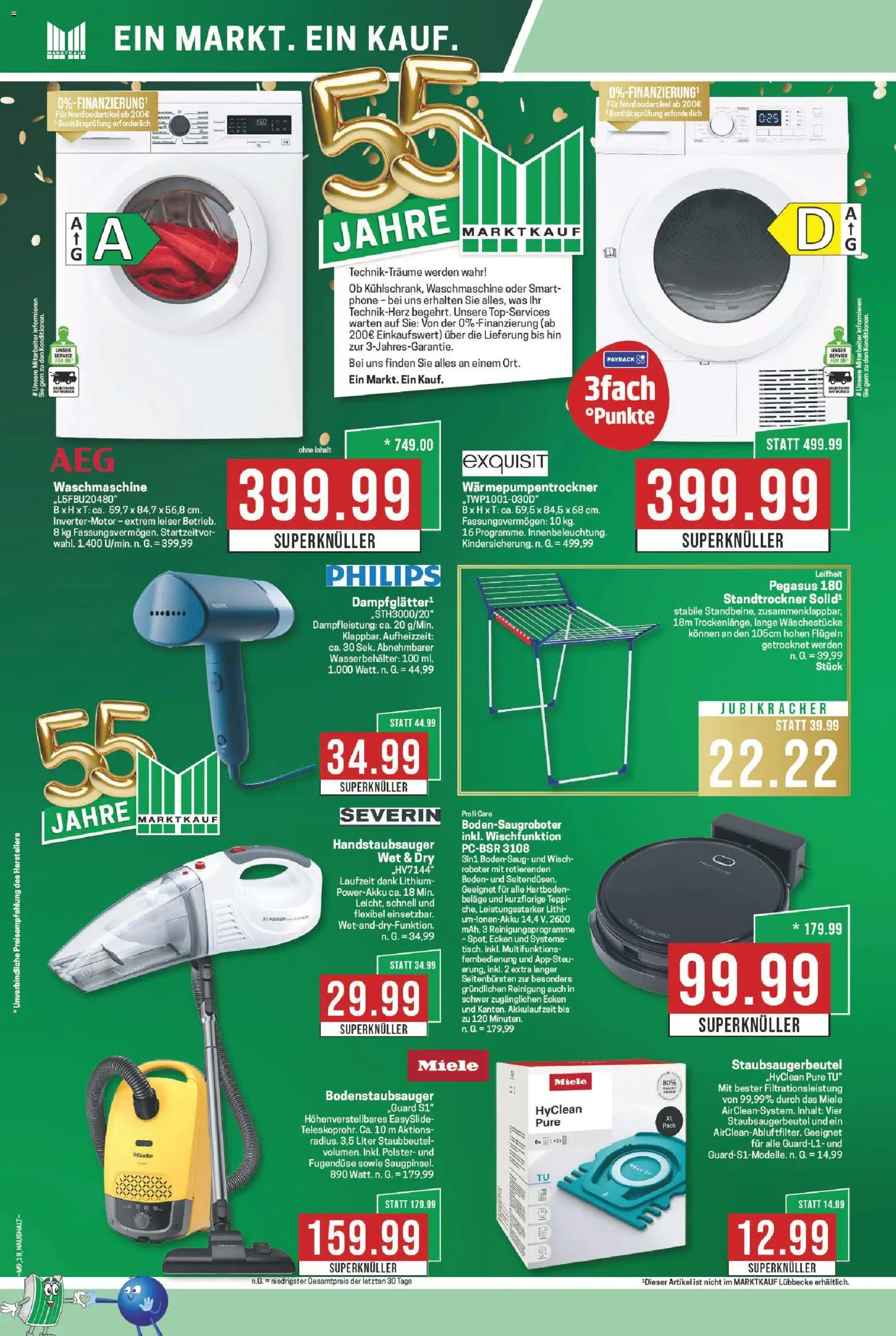 Marktkauf Prospekt 	 – gültig ab 23.02.2026 | Seite: 18 | Produkte: Miele, Philips, Roboter, Waschmaschine