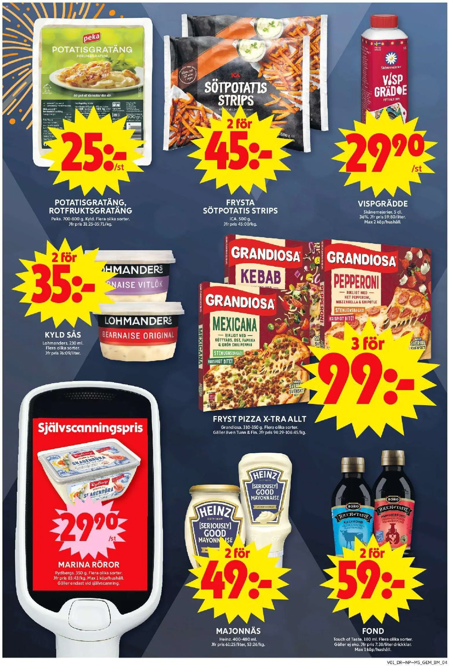 ICA Maxi reklamblad aktuell från 30.12.2025 | Sida: 4 | Produkter: Visp, Galler, Potatisgratäng, Sötpotatis