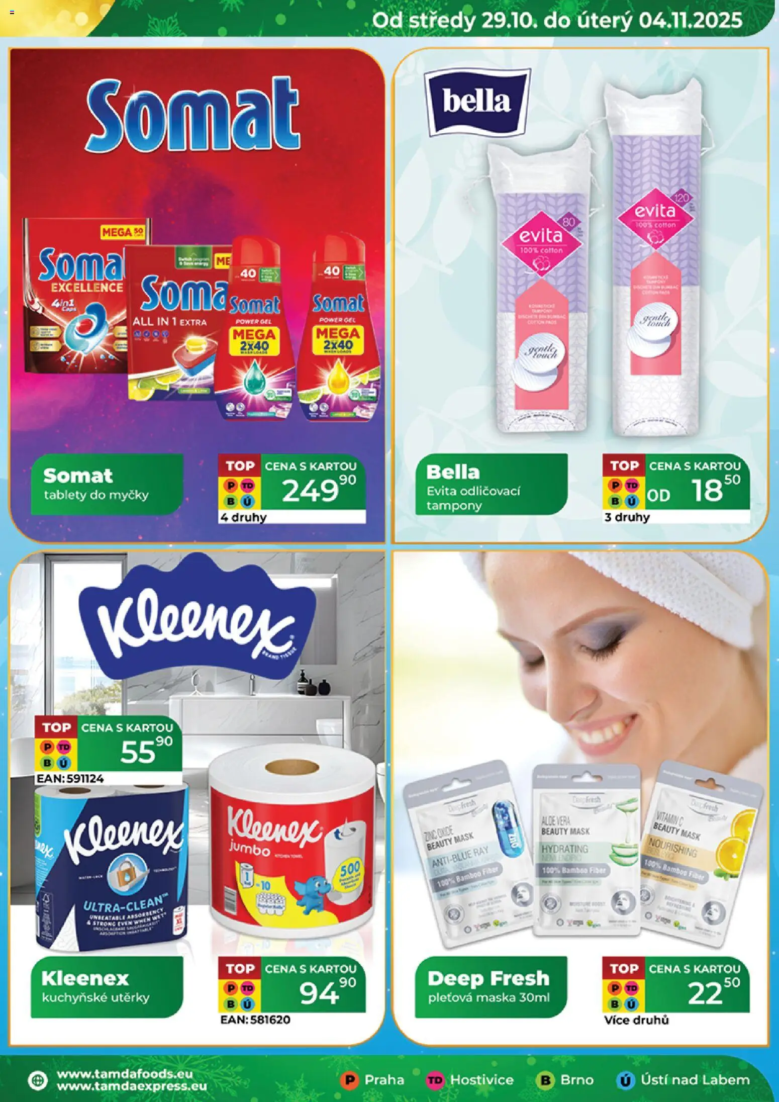 Tamda Foods leták od 29.10.2025 | Strana: 21 | Produkty: Pleťová maska, Tablety do myčky, Utěrky, Aloe vera