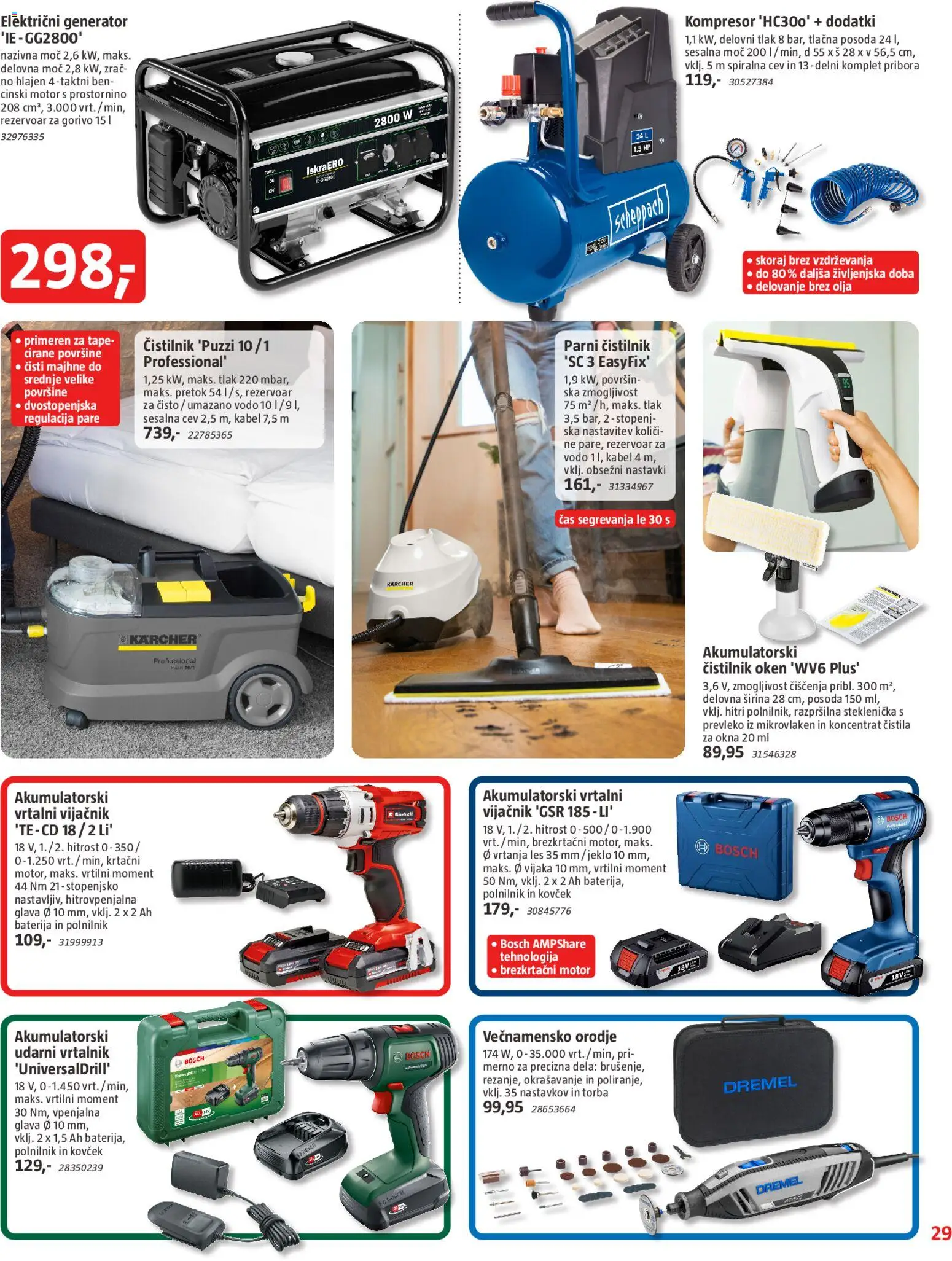 Novi Bauhaus katalog ponudbe – veljaven od 27.11.2025 | Stran: 29 | Izdelki: Baterija, Kabel, Vrtalnik, Kovcek