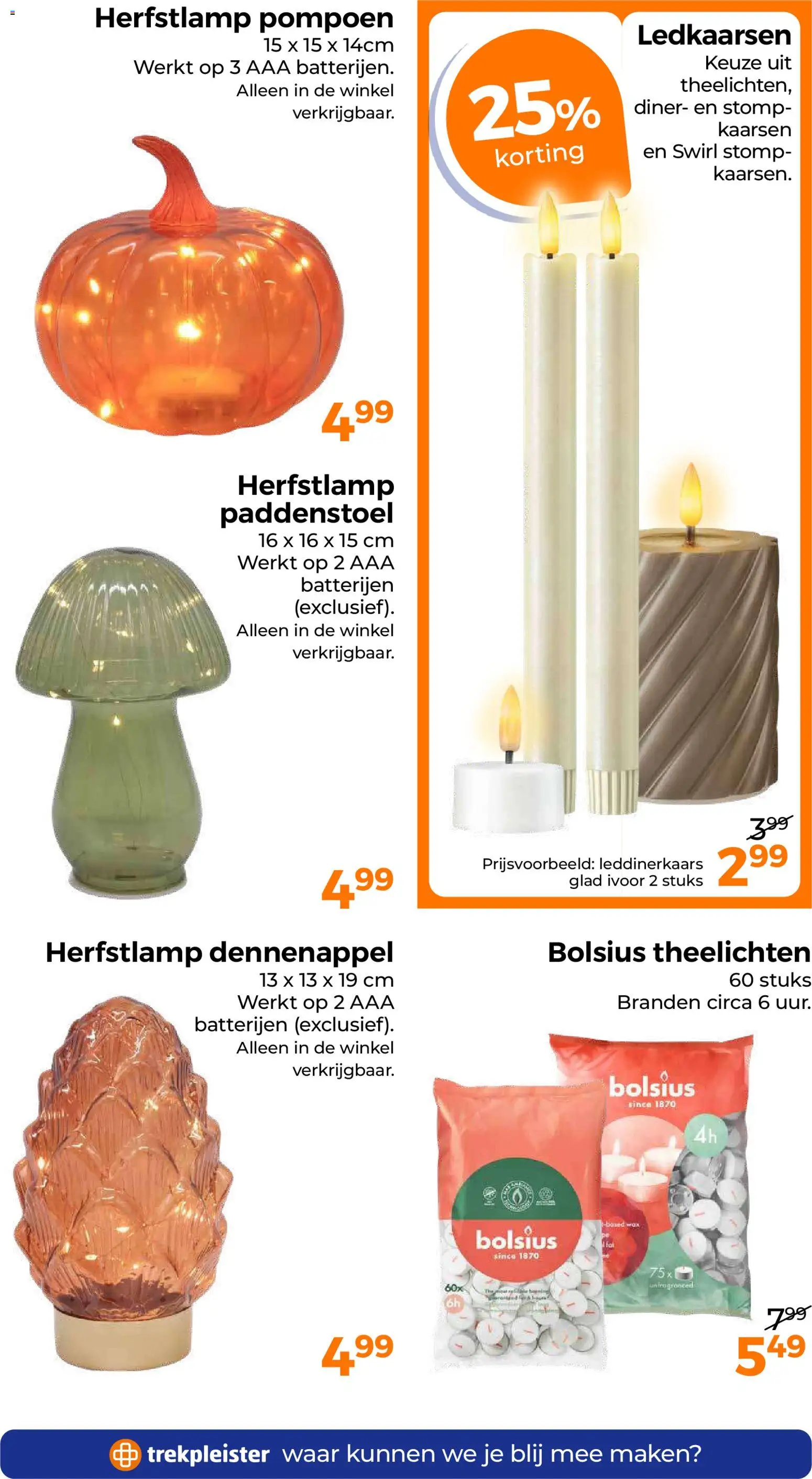{H1} | Pagina: 55 | Producten: Pompoen, Kaarsen, Batterijen