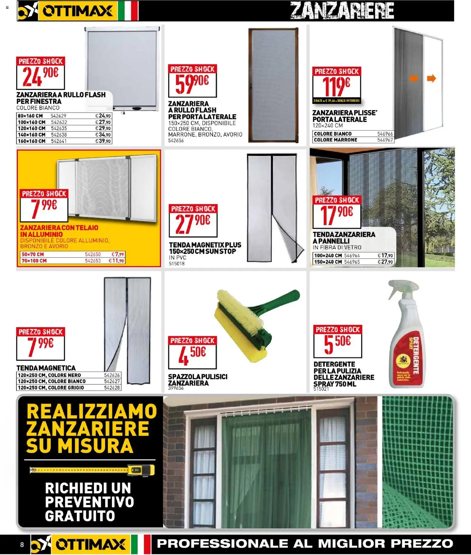 Volantino Ottimax del 01.04.2026 | Pagina: 8 | Prodotti: Rullo, Tenda, Zanzariera, Alluminio
