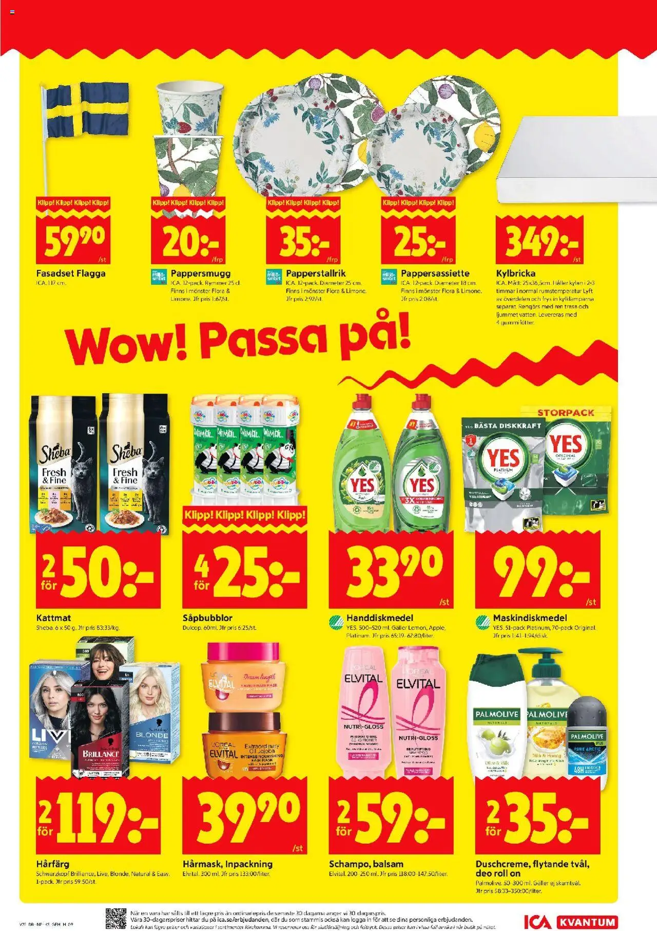 ICA Kvantum reklamblad aktuell från 26.05.2025 | Sida: 9 | Produkter: Balsam, Hårfärg, Mask, Galler