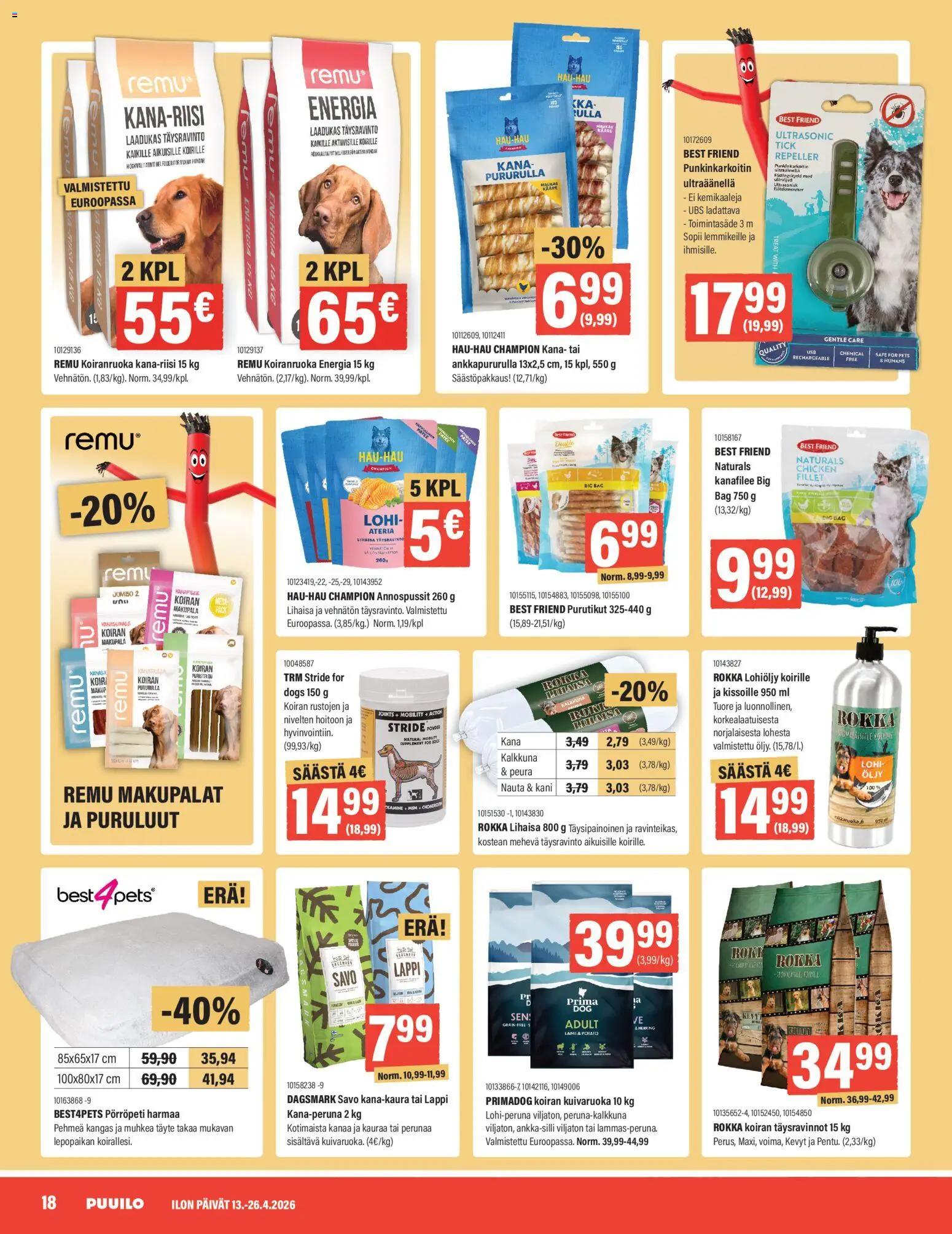Puuilo tarjoukset – voimassa 13.04.2026 alkaen | Sivu: 18