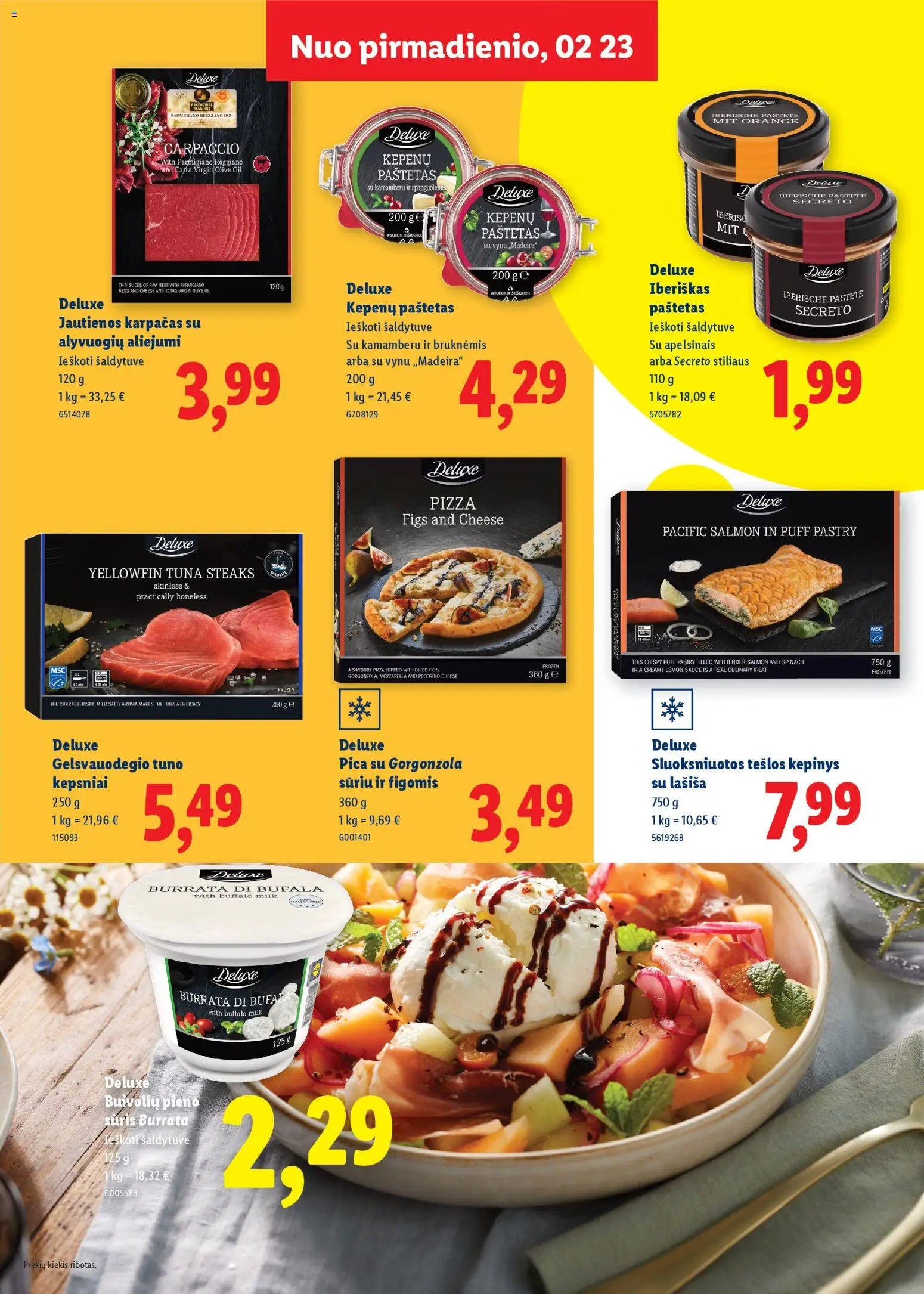 LIDL akcijos nuo 01.03.2026 | Puslapis: 11 | Prekių: Jautienos, Sūris, Pica