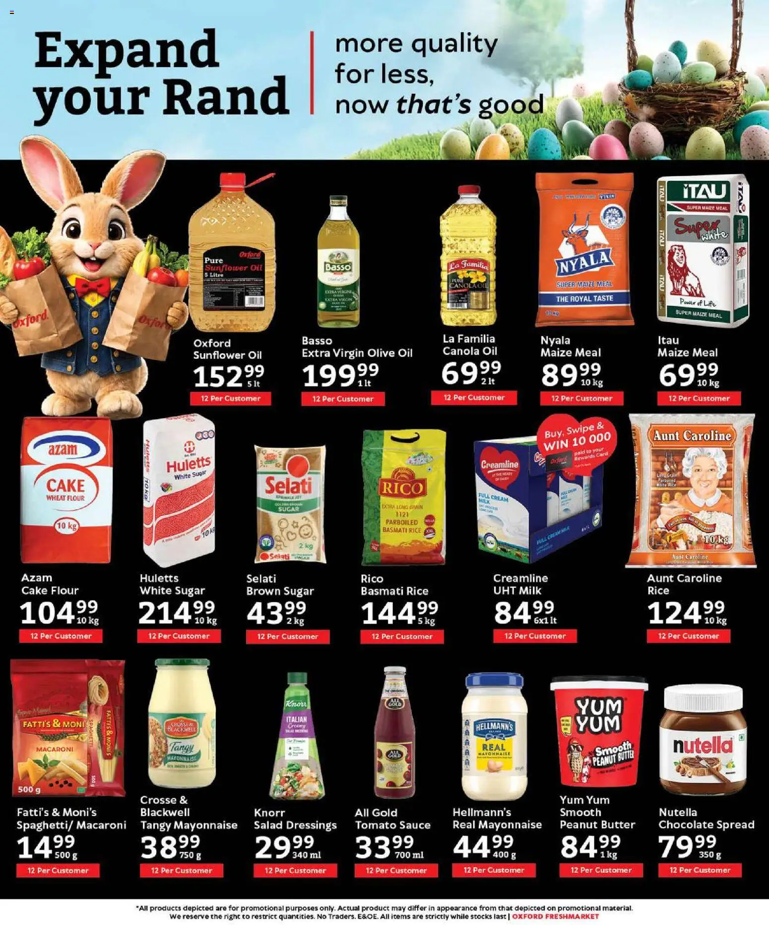 New Oxford Freshmarket catalogue – valid from 01.04.2026 | Page: 8 | Products: Chocolate, Tomato sauce, Peanut butter, Sugar