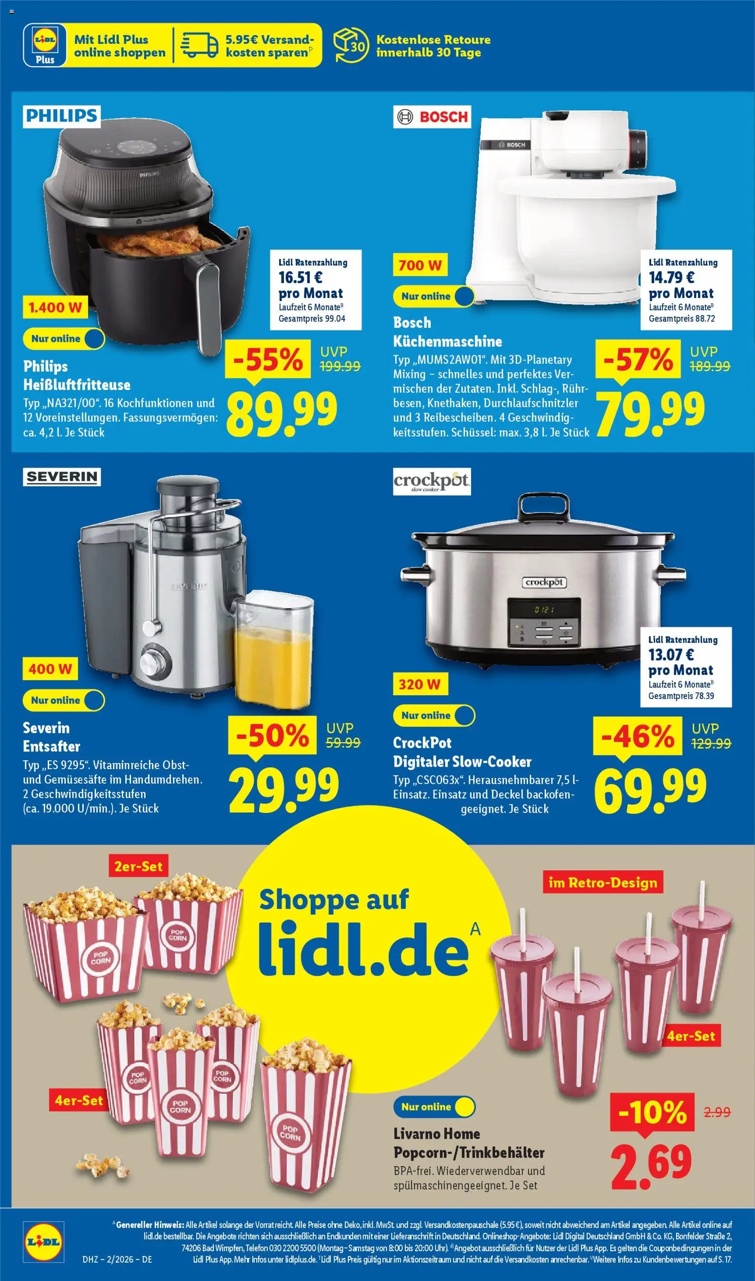 Lidl Prospekt Hilders – gültig ab 05.01.2026 | Seite: 32 | Produkte: Entsafter, Obst, Backofen, Heißluftfritteuse