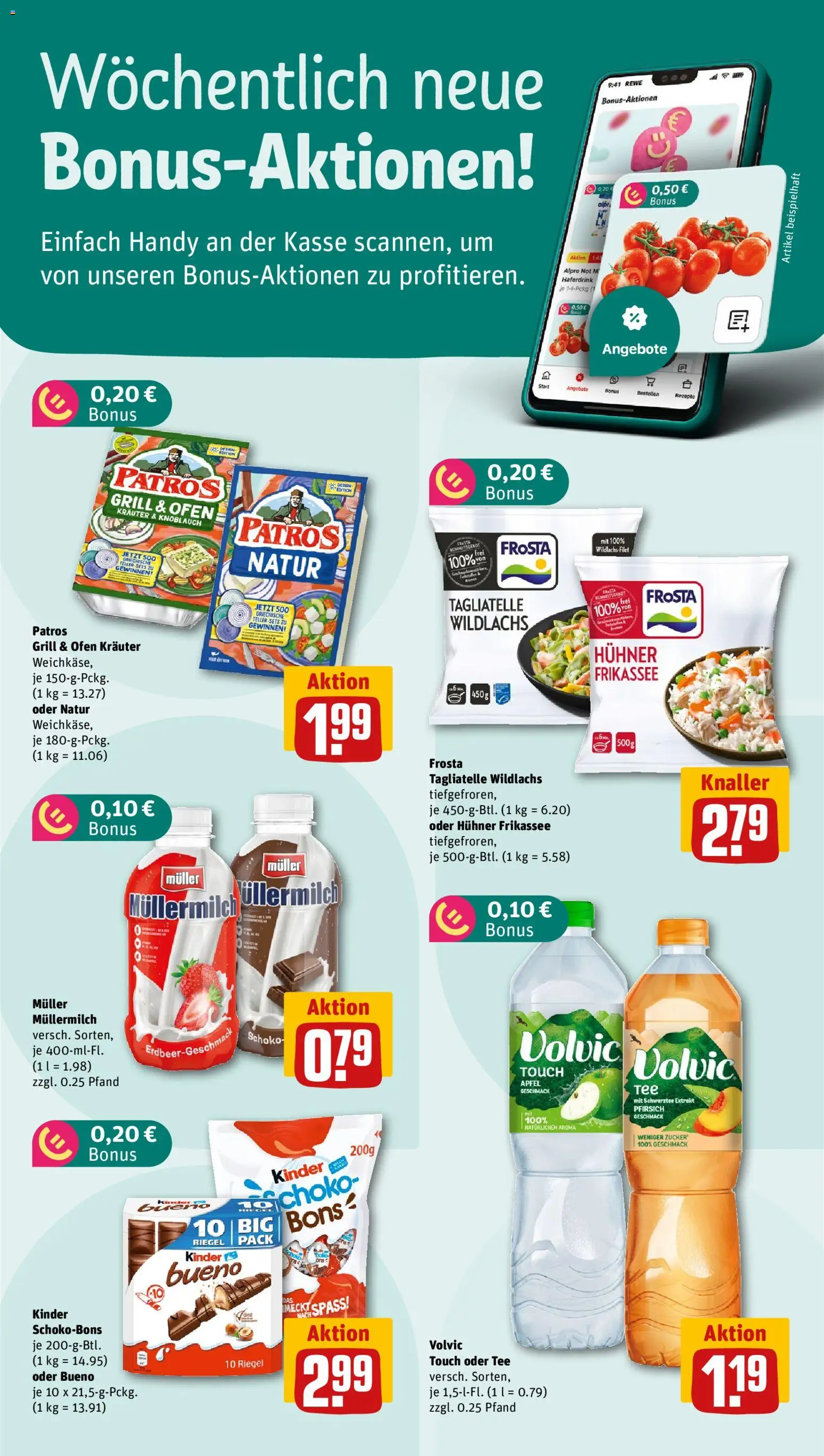 Rewe Prospekt 	 – gültig ab 20.04.2026 | Seite: 2 | Produkte: Volvic touch, Haferdrink, Alpro, Pfirsich
