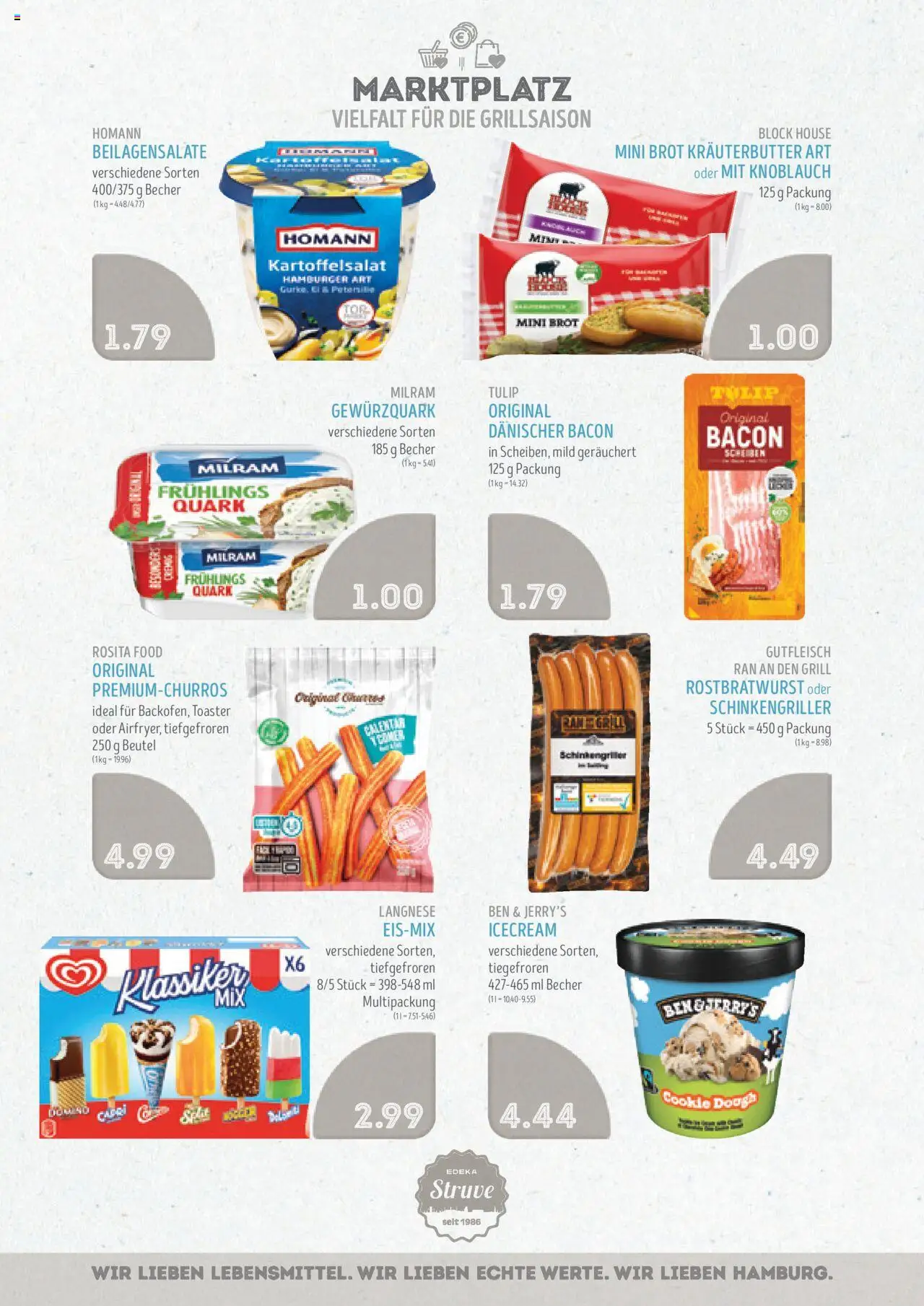 Edeka Struve Prospekt 	 - gültig ab dem 18.08.2025 | Seite: 8 | Produkte: Langnese, Toaster, Kräuterbutter, Ben & Jerry's