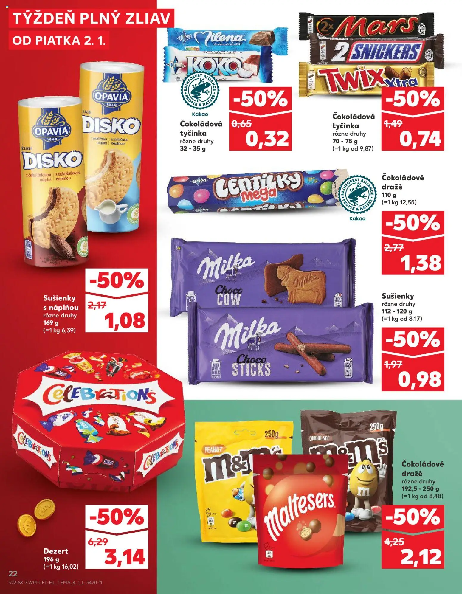 Kaufland SK akciós ujság - amely érvényes a következő dátumtól: 02.01.2026 | Oldal: 22