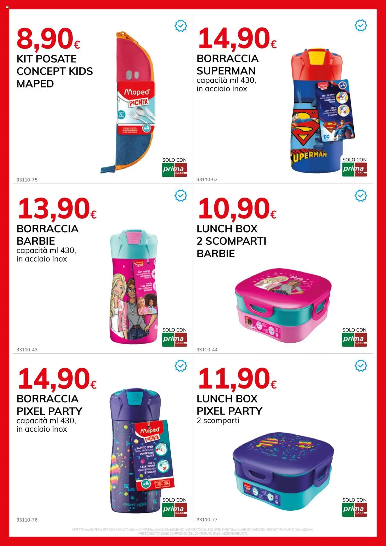 Volantino Basko del 19.08.2025 | Pagina: 19 | Prodotti: Posate, Borraccia