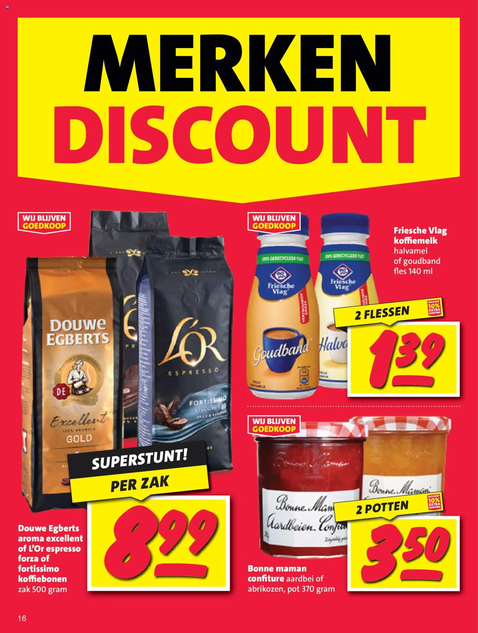 {H1} | Pagina: 16 | Producten: Koffiebonen, Aardbeien, Fles, Aardbei