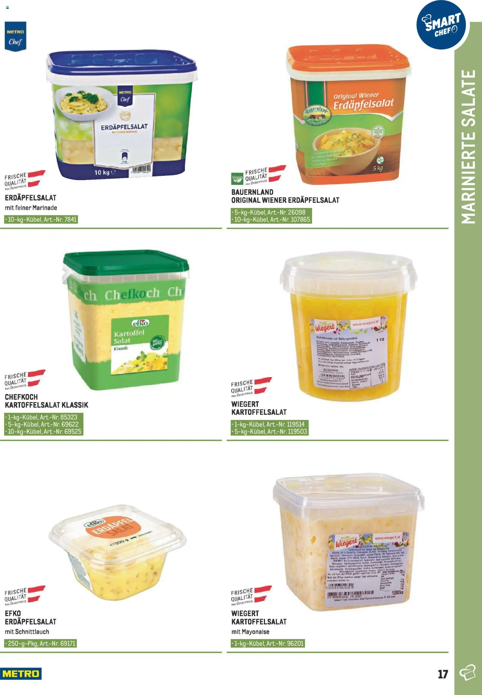 Metro angebote - Smart Chef Obst & Gemüse gültig ab 26.03.2026 | Seite: 17 | Produkte: Salat