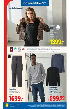 Esmara Men Muške pantalone, Muške pantalone. Veličine: M - XL (48-58) - pregled Lidl kataloga - važi od 05.02.2026 | Strana: 74