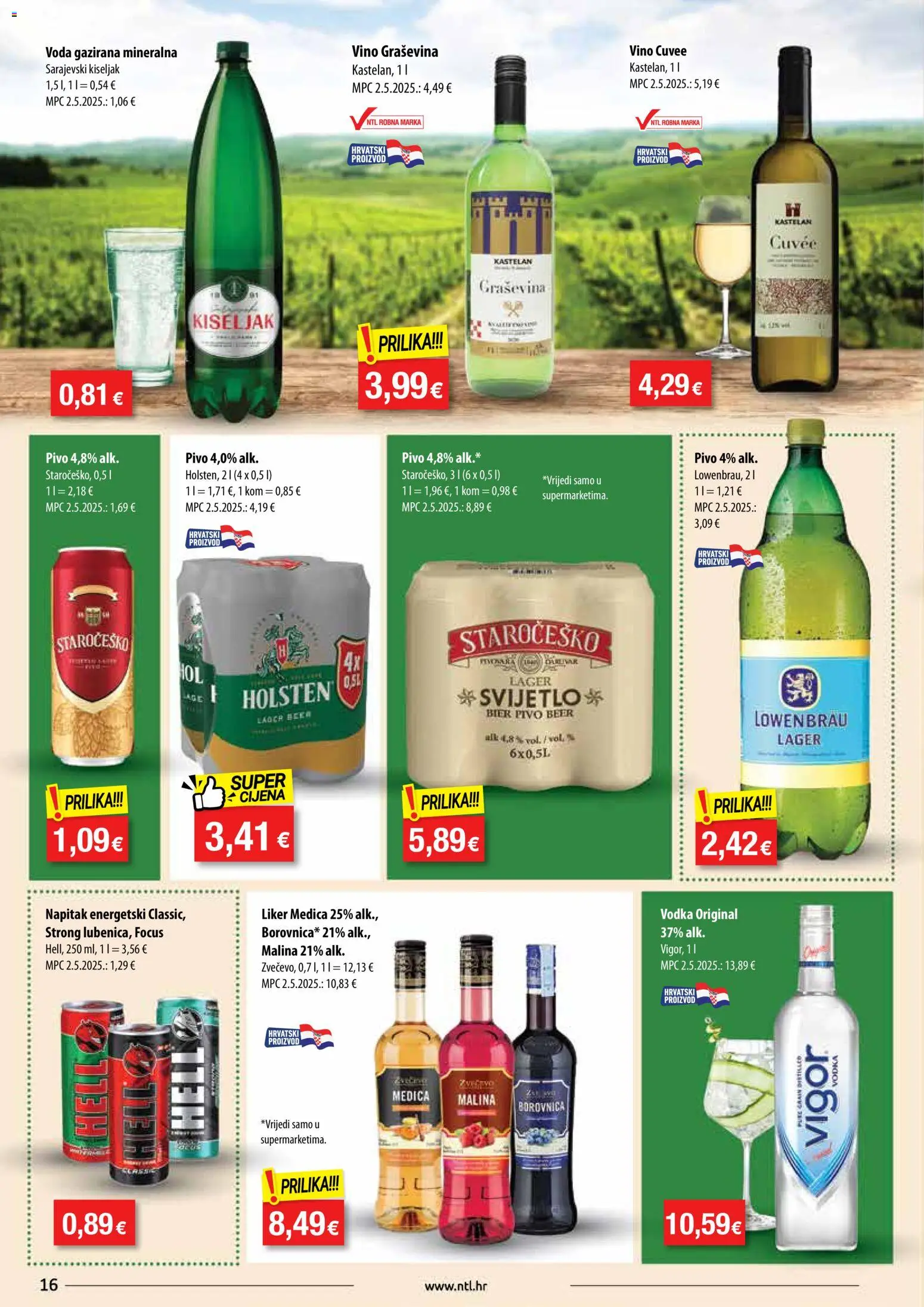 NTL katalog | vrijedi od 29.10.2025 | Stranica: 16 | Proizvodi: Hell, Vino, Voda, Vodka