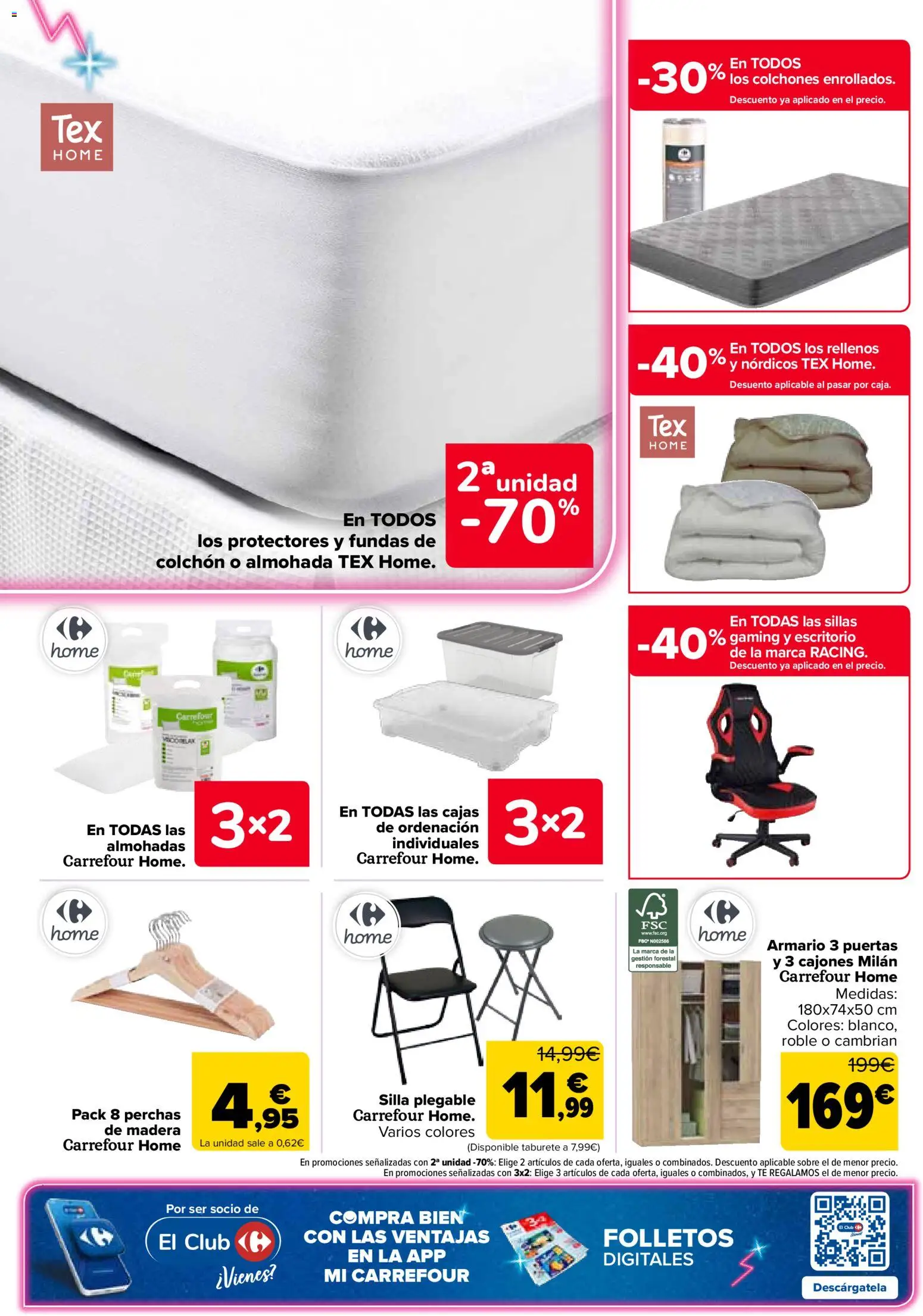 Carrefour folleto │ válido desde el 25.02.2026 | Página: 64 | Productos: Colchon, Almohada, Silla, Armario