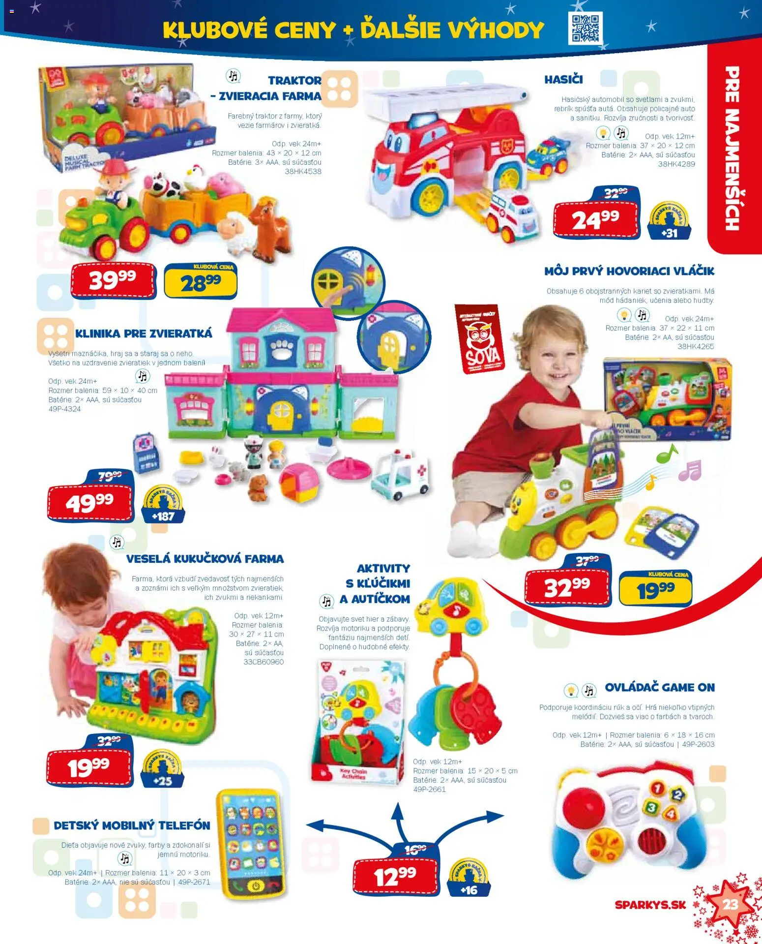 Nové ALLTOYS akcie – leták je platný od 19.11.2025 | Strana: 23 | Produkty: Telefón, Rebrík, Hra