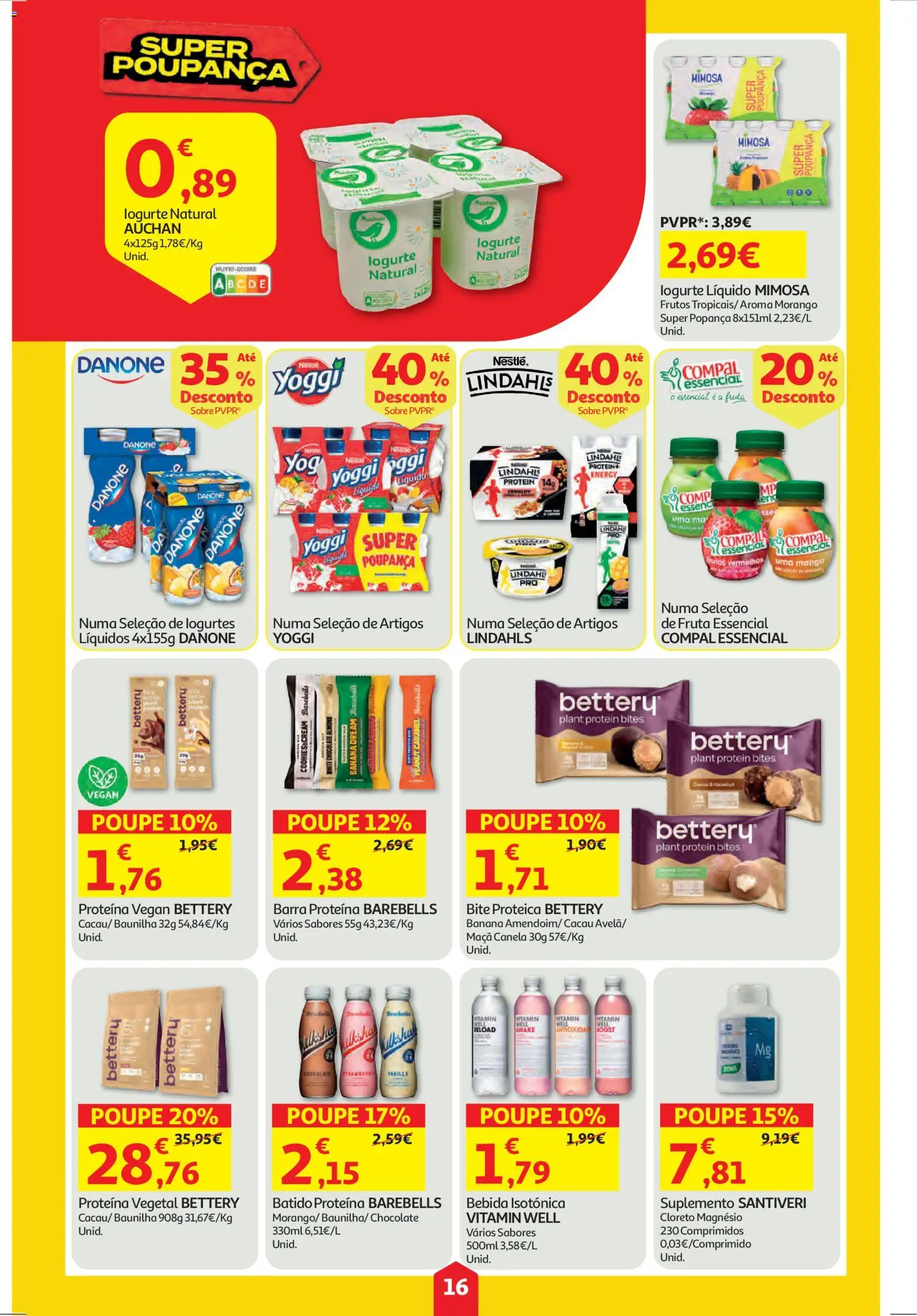 Auchan folheto │ válido de 30.10.2025 | Página: 16 | Produtos: Canela, Maça, Chocolate, Proteina