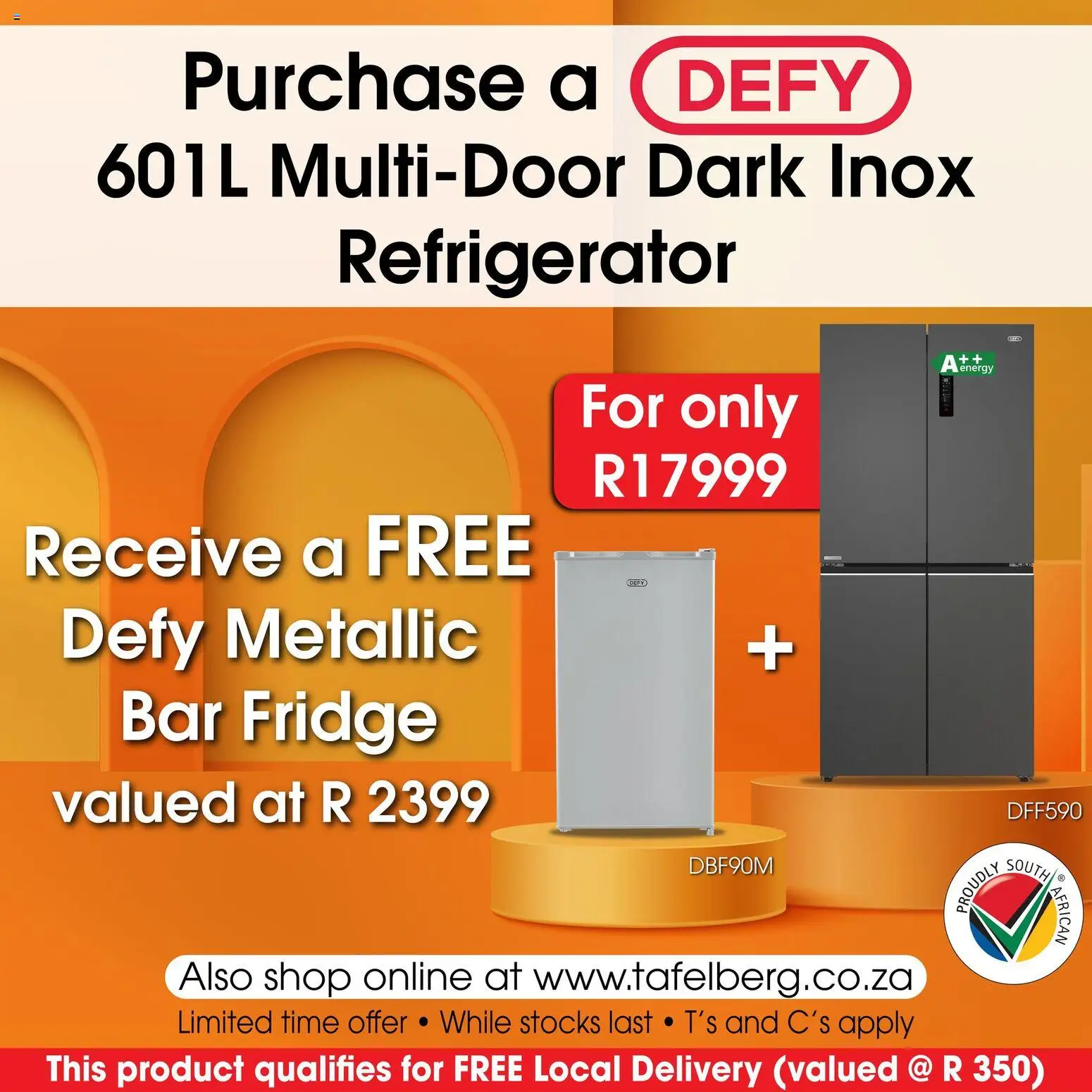 New Tafelberg Furnishers catalogue – valid from 20.02.2026 | Page: 1 | Products: Refrigerator, Fridge