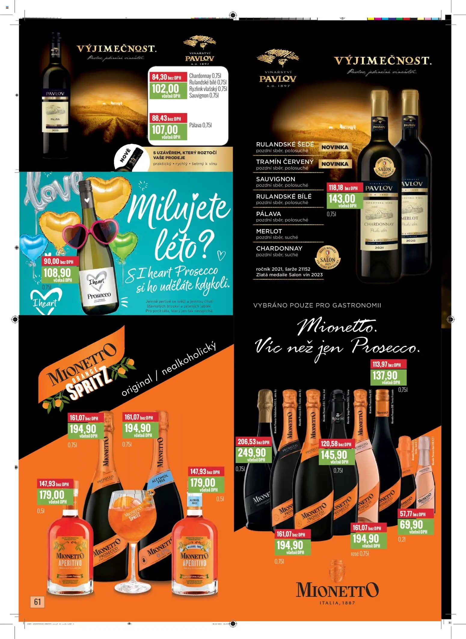 Ratio leták od 01.11.2025 | Strana: 62 | Produkty: Prosecco, Mionetto, Aperitivo, Prosecco DOC