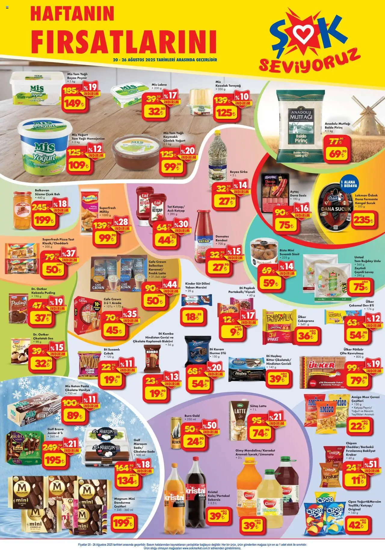 Şok Market Katalog - 20.08.2025 tarihinden itibaren geçerlidir | Sayfa: 1 | Ürünler: Limonata, Yoğurt, Pirinç, Fındık