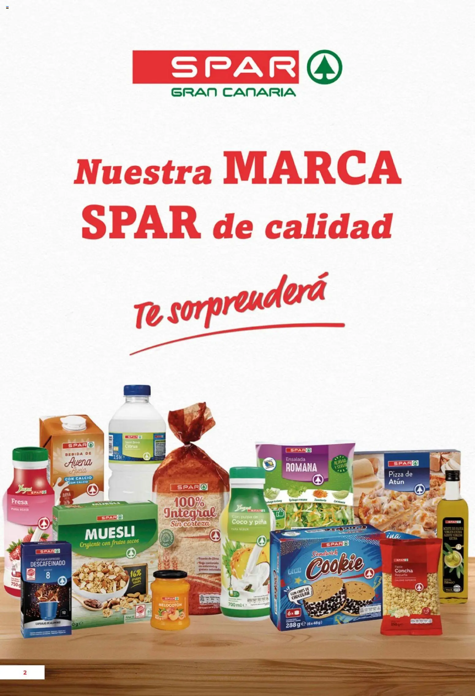 Spar - folleto │ válido desde el 20.02.2026 | Página: 2 | Productos: Chocolate, Pizza, Piña, Ensalada