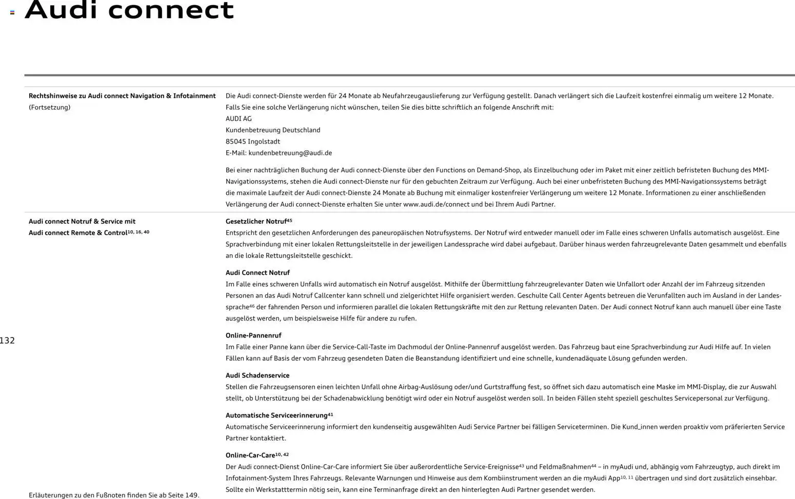 Audi A8 – gültig ab 28.10.2025 | Seite: 132 | Produkte: Navigation, Maske