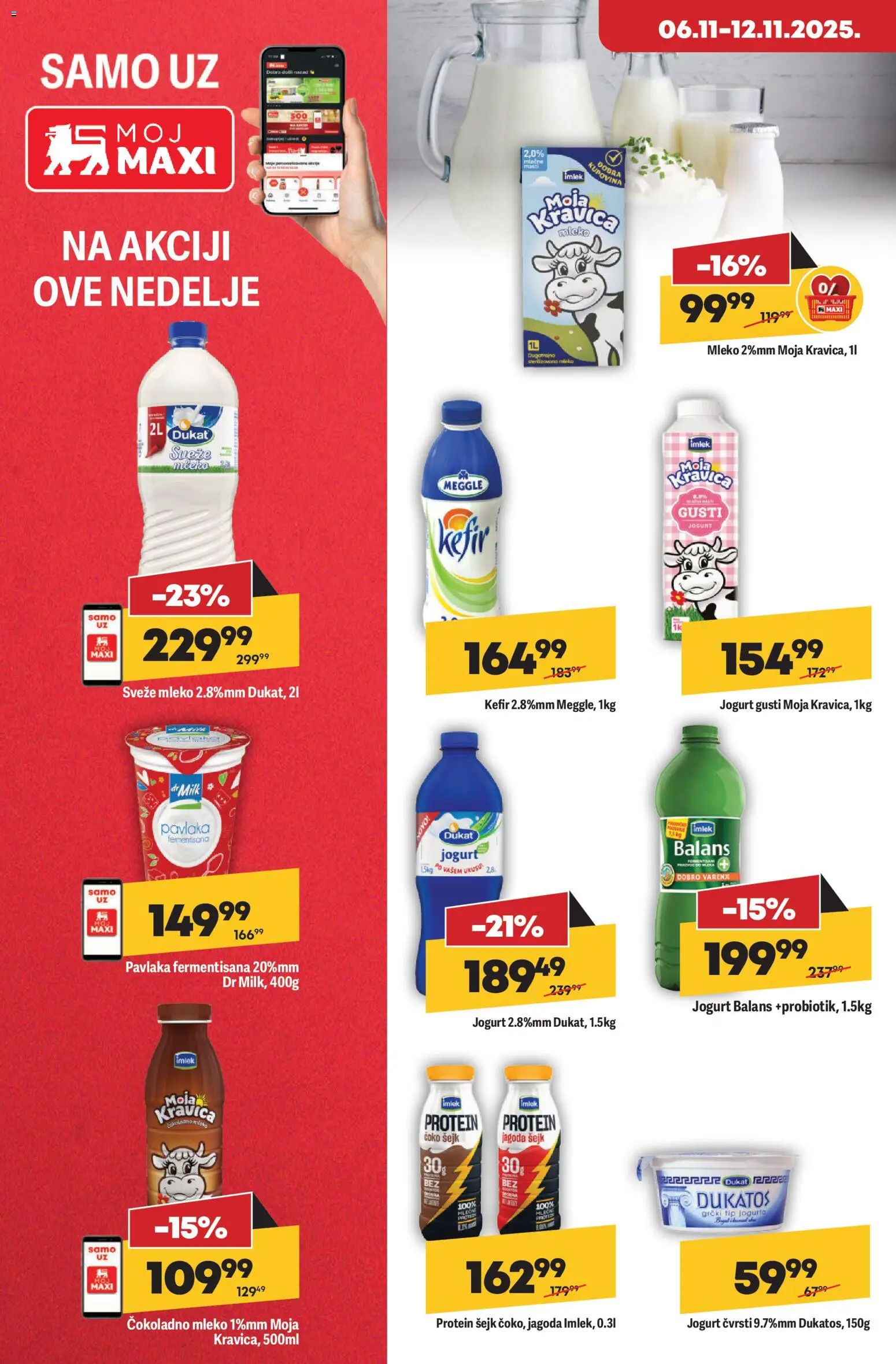 Maxi katalog - važi od 06.11.2025 | Strana: 6 | Proizvode: Dukatos, Mleko, Jogurt, Pavlaka