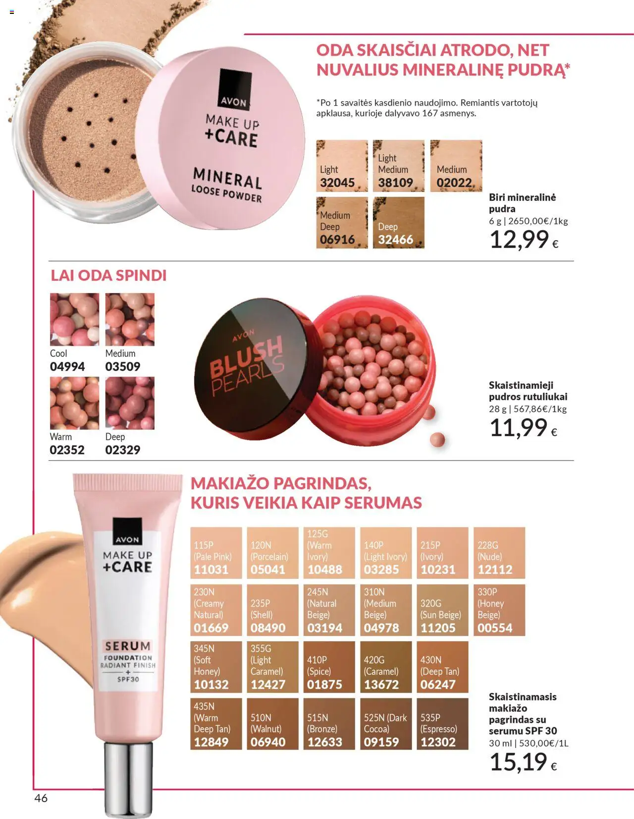 AVON akcijos nuo 01.10.2025 | Puslapis: 46 | Prekių: Pudra