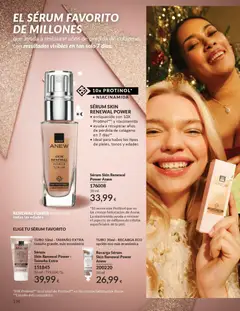Vista previa Sérum Skin Renewal Power Anew, enriquecido con 10X Protinol™™t y niacinamida, ayuda a recuperar años de pérdida de colágeno en 7 días, ideal para todos los tipos de pieles, tonos y edades válido desde el 01.12.2025 | Página: 136