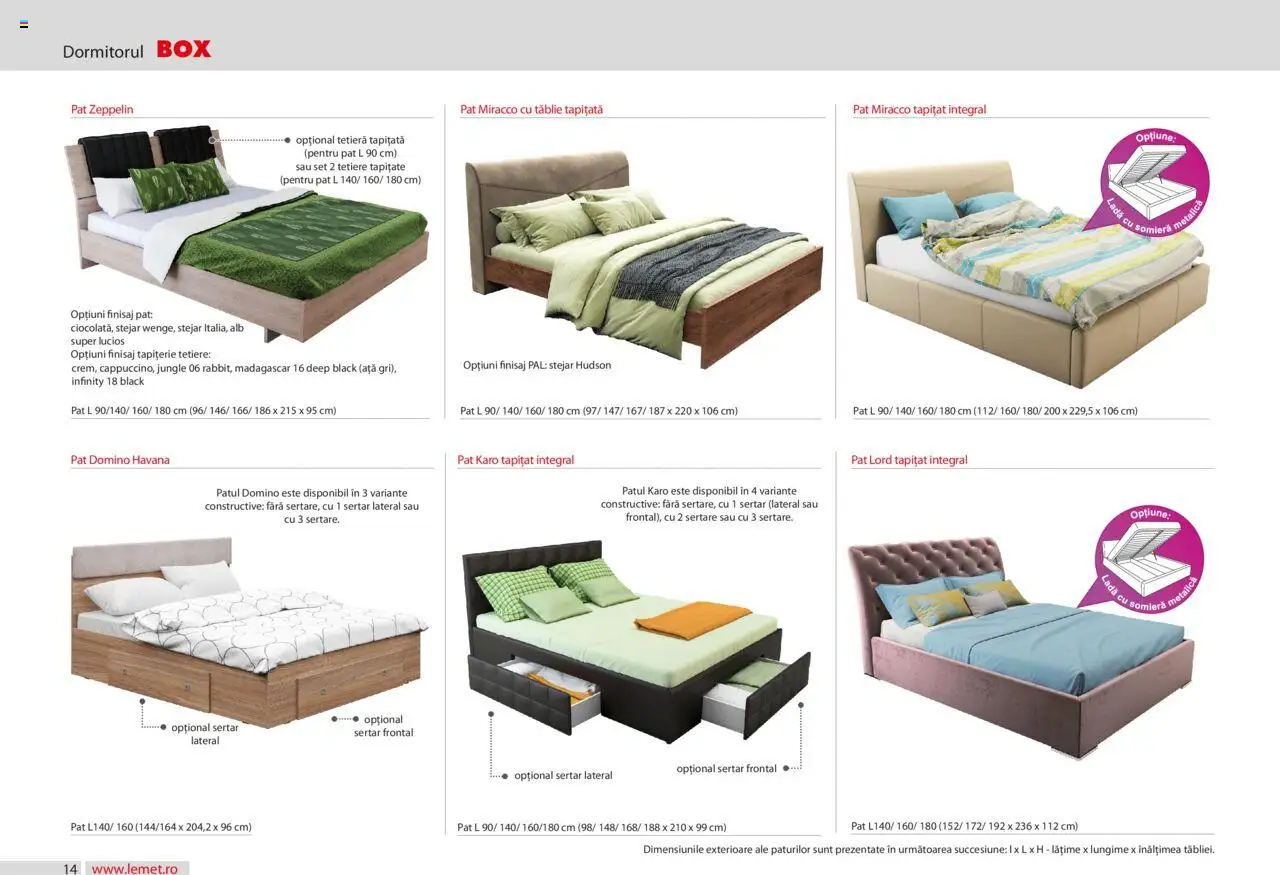 Noul catalog Lem’s – valabil de la 17.11.2023 | Pagină: 14 | Produse: Pat