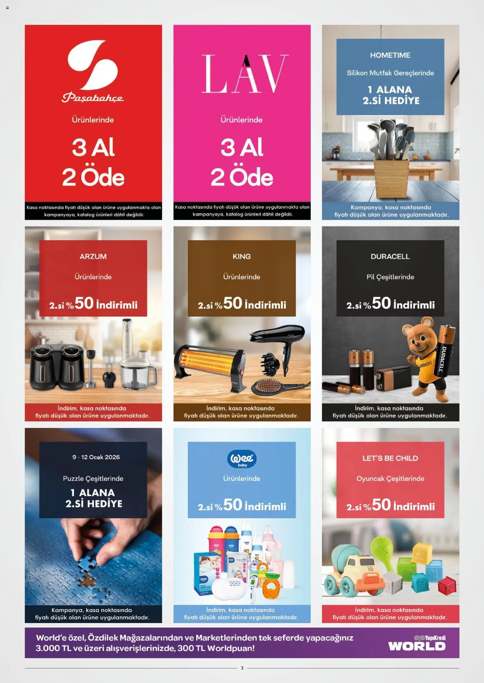 Özdilek Katalog - 02.01.2026 tarihinden itibaren geçerlidir | Sayfa: 3 | Ürünler: Pil, Kasa, Ocak