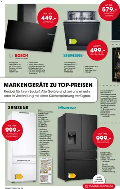 Möbel Martin Prospekt 	 ab 13.03.2026 gültig | Seite: 8 | Produkte: Bosch, Siemens, AEG, Kühlschrank