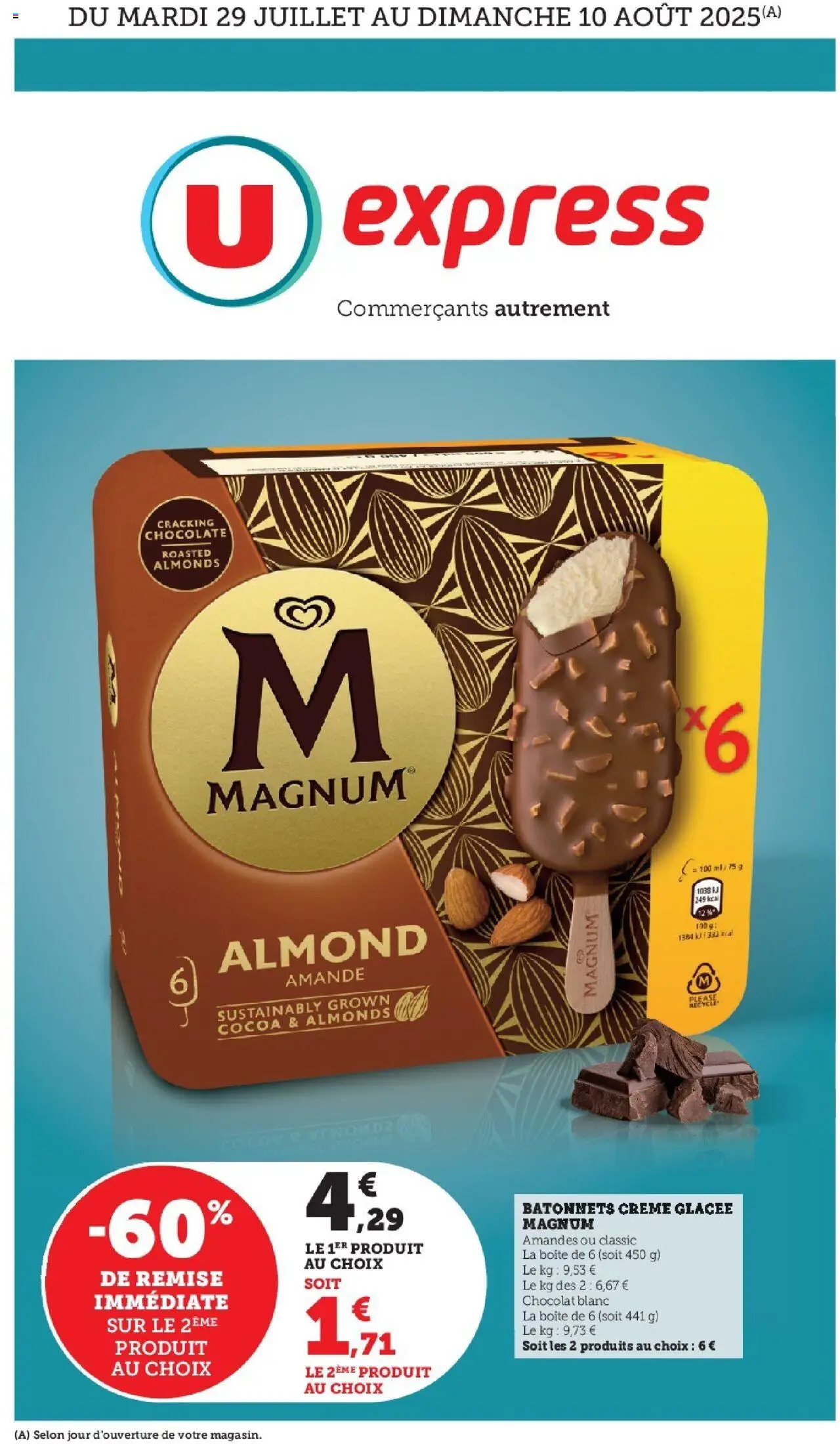  | Page: 1 | Produits: Amande, Chocolat, Crème, Amandes