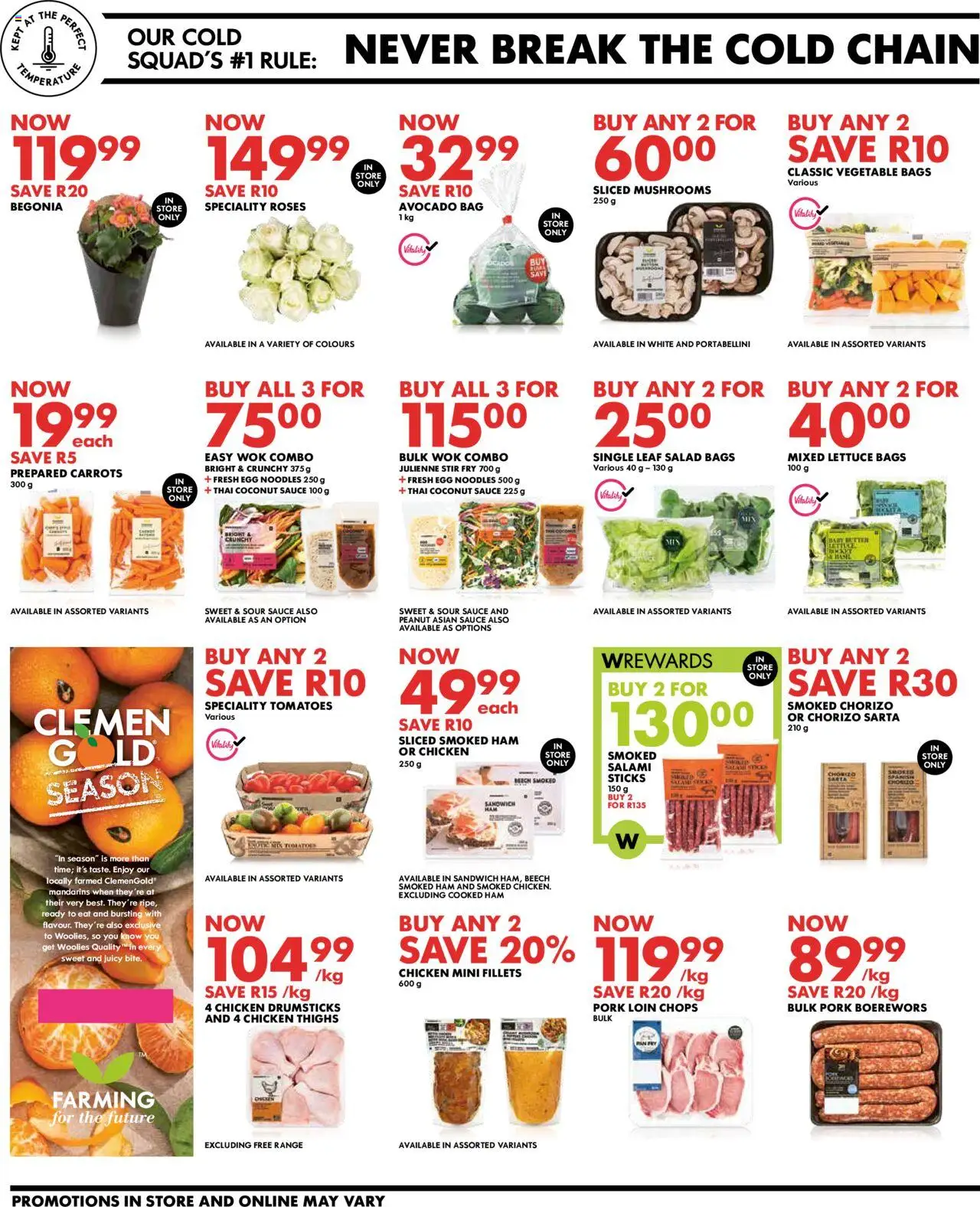 Woolworths Daily Difference - Gauteng │ valid from 07.07.2025 | Page: 2 | Products: Mushrooms, Bag, Pork, Carrots