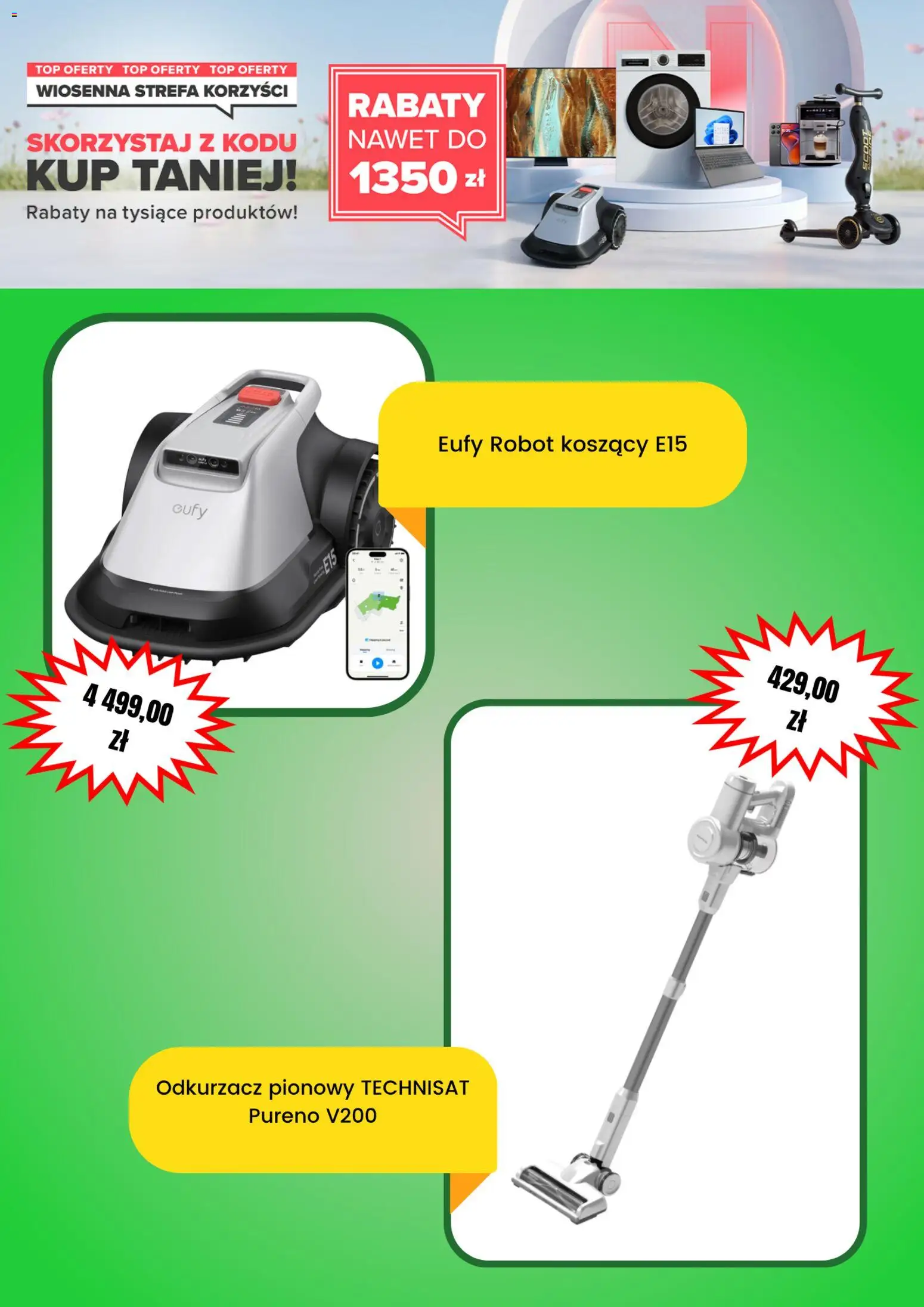 Neonet promocje od 09.04.2026 | Strona: 5 | Produkty: Top, Odkurzacz, Robot, Odkurzacz pionowy