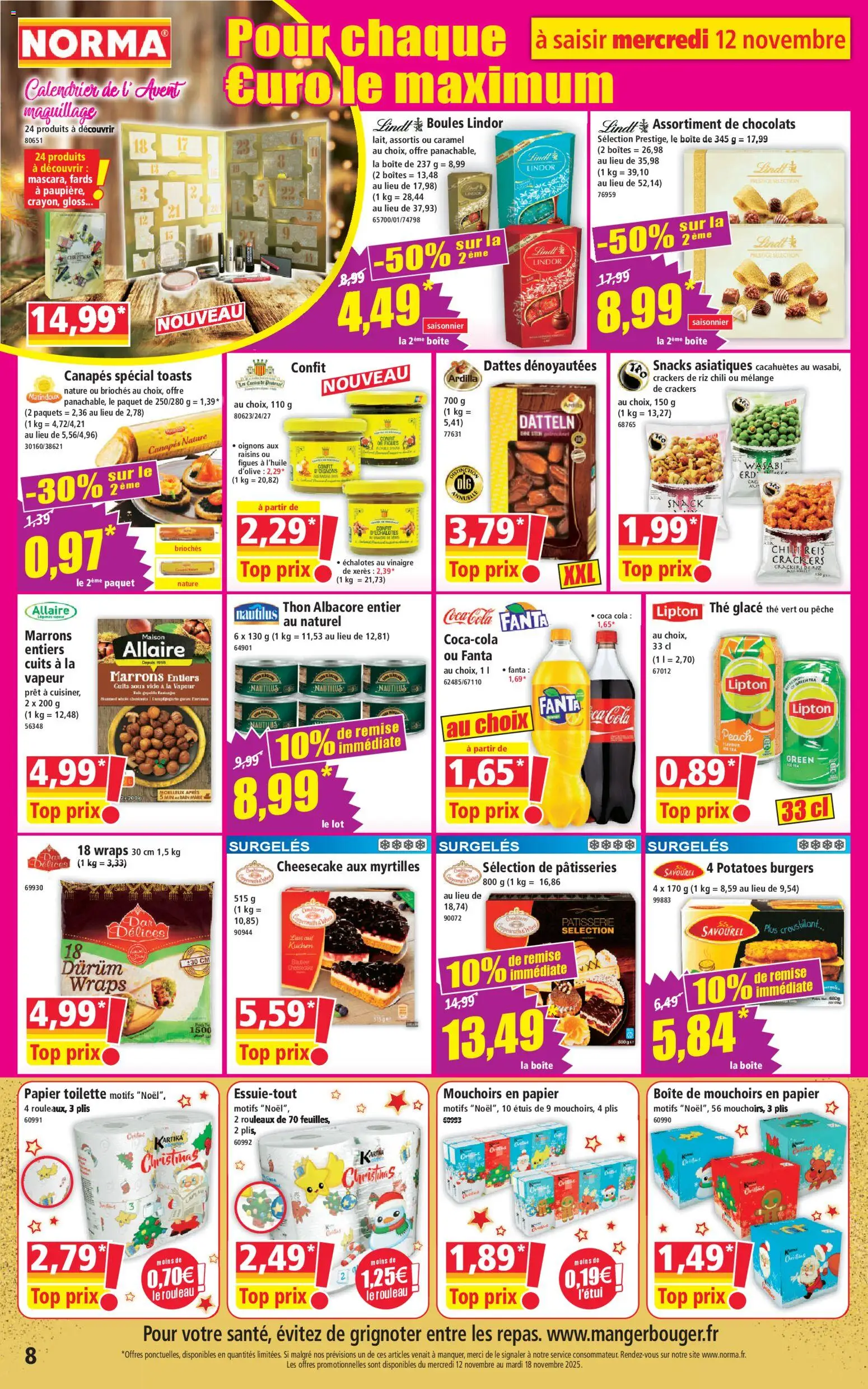 {H1} | Page: 8 | Produits: Crackers, Pêche, Thon, Wasabi