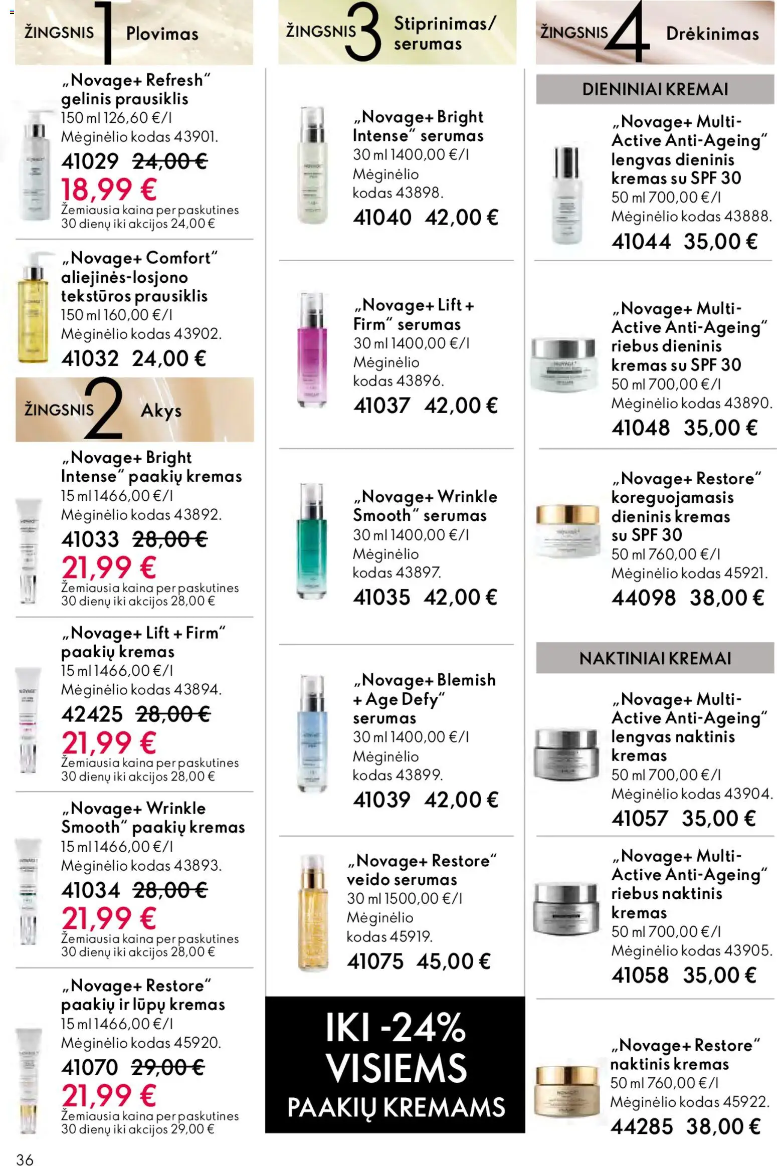 Oriflame akcijos nuo 01.04.2026 | Puslapis: 36 | Prekių: Naktiniai, Kremas, Prausiklis