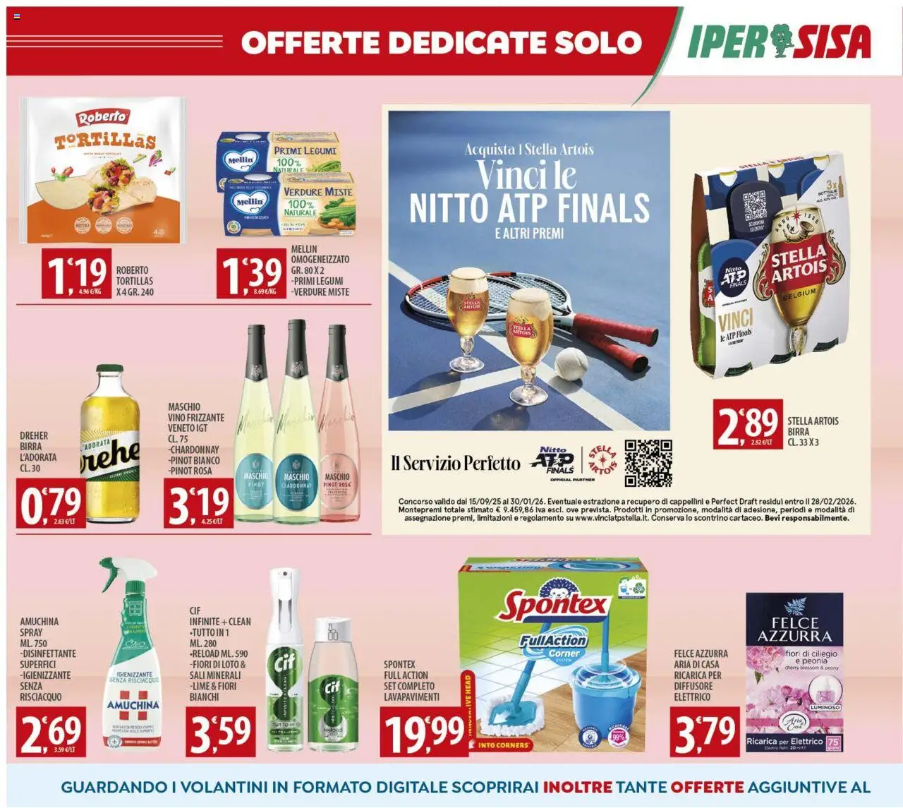 Volantino SISA del 23.09.2025 | Pagina: 14 | Prodotti: Legumi, Vino, Lime, Tortillas