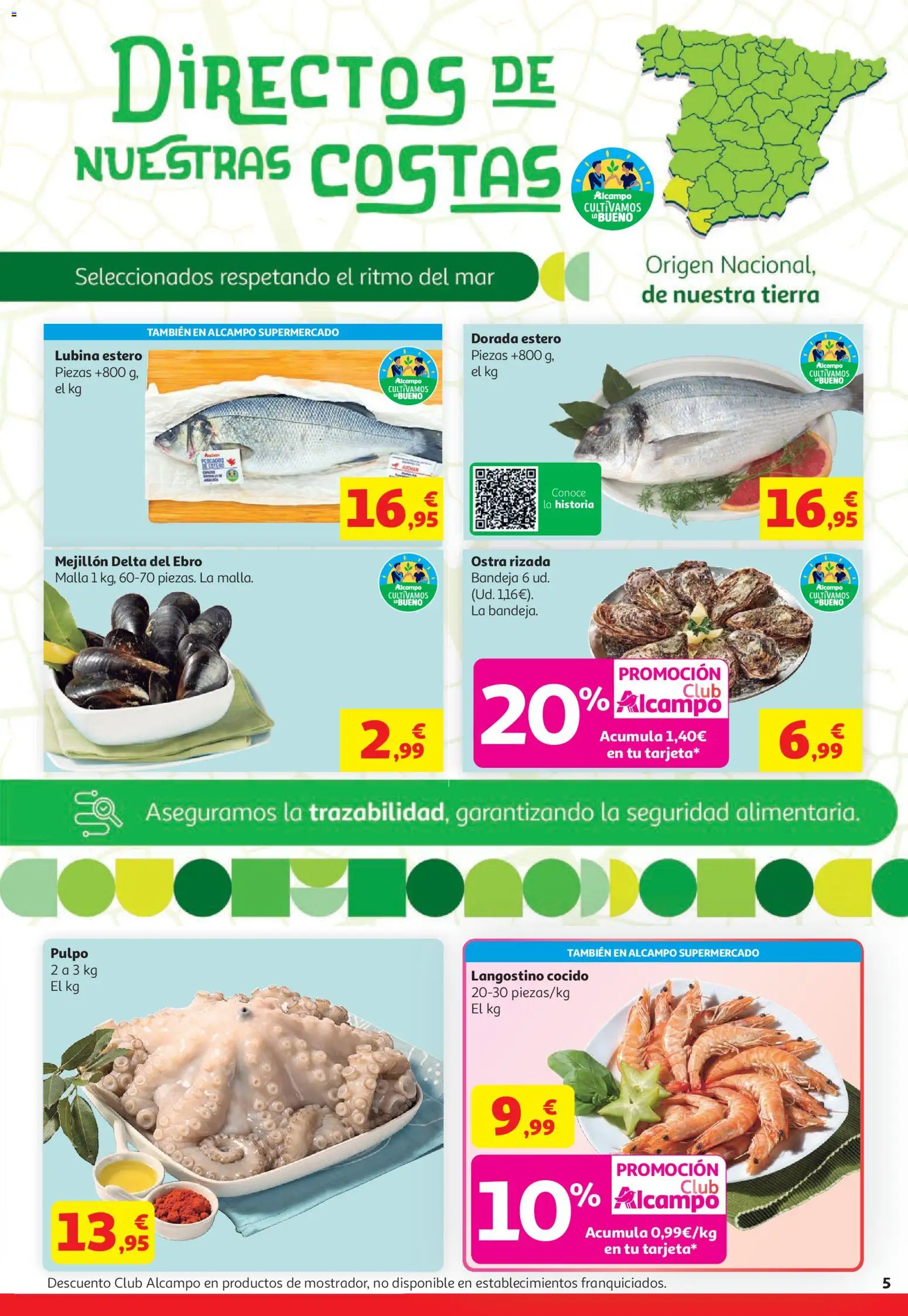Alcampo HG Unico │ válido desde el 21.04.2026 | Página: 5 | Productos: Bandeja, Langostino