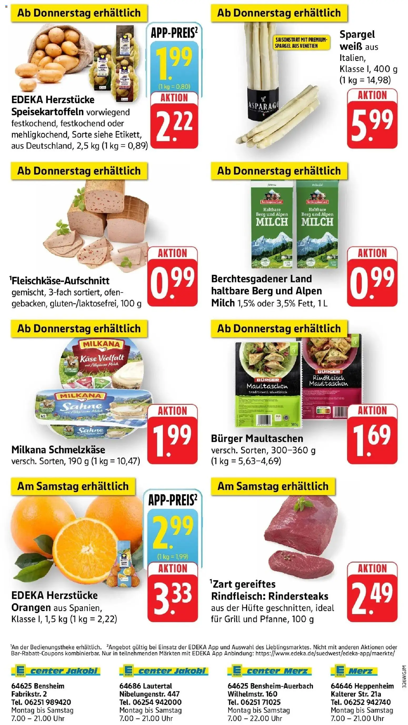 Edeka prospekt Heppenheim	 – gültig ab 09.03.2026 | Seite: 44 | Produkte: Käse, Burger, Maultaschen, Sahne