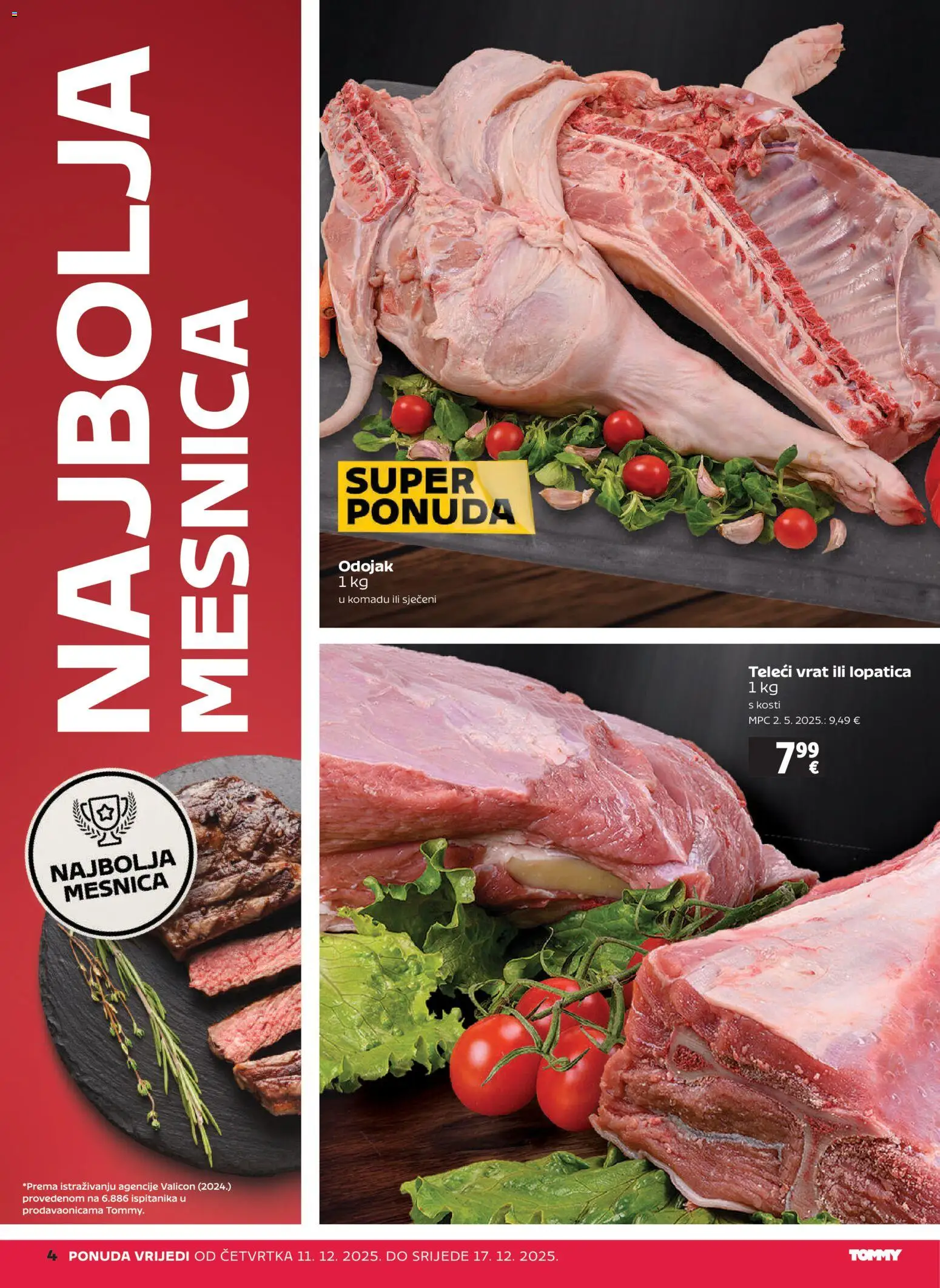 Tommy katalog | vrijedi od 11.12.2025 | Stranica: 4 | Proizvodi: Odojak, Lopatica