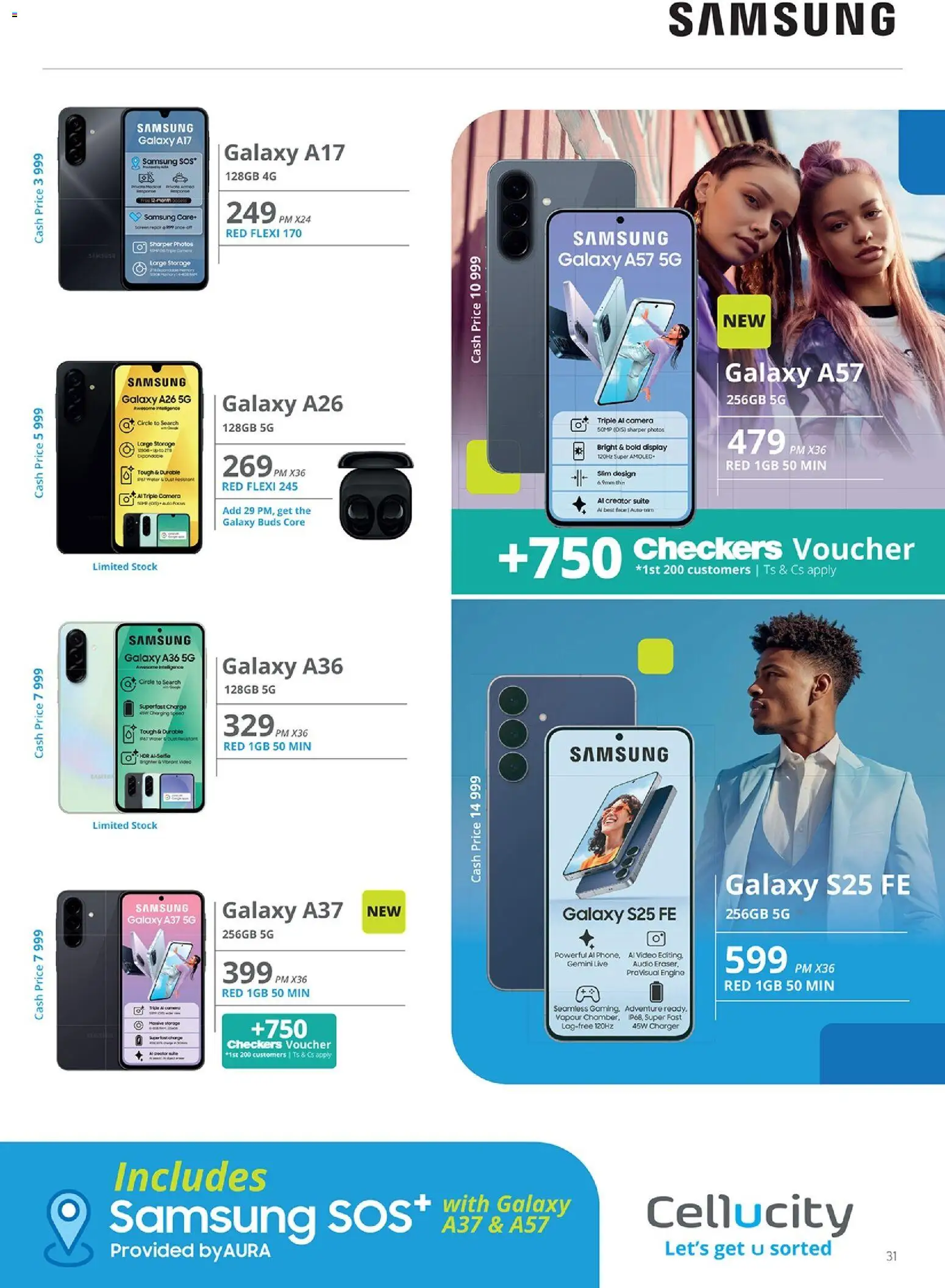 New Cellucity catalogue – valid from 02.04.2026 | Page: 31 | Products: Camera, Audio, Charger, Stock