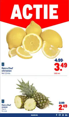 Makro - Folder - Voorbeeld van een folder van Makro, geldig van 04.11.2025 | Pagina: 27 | Producten: Ananas